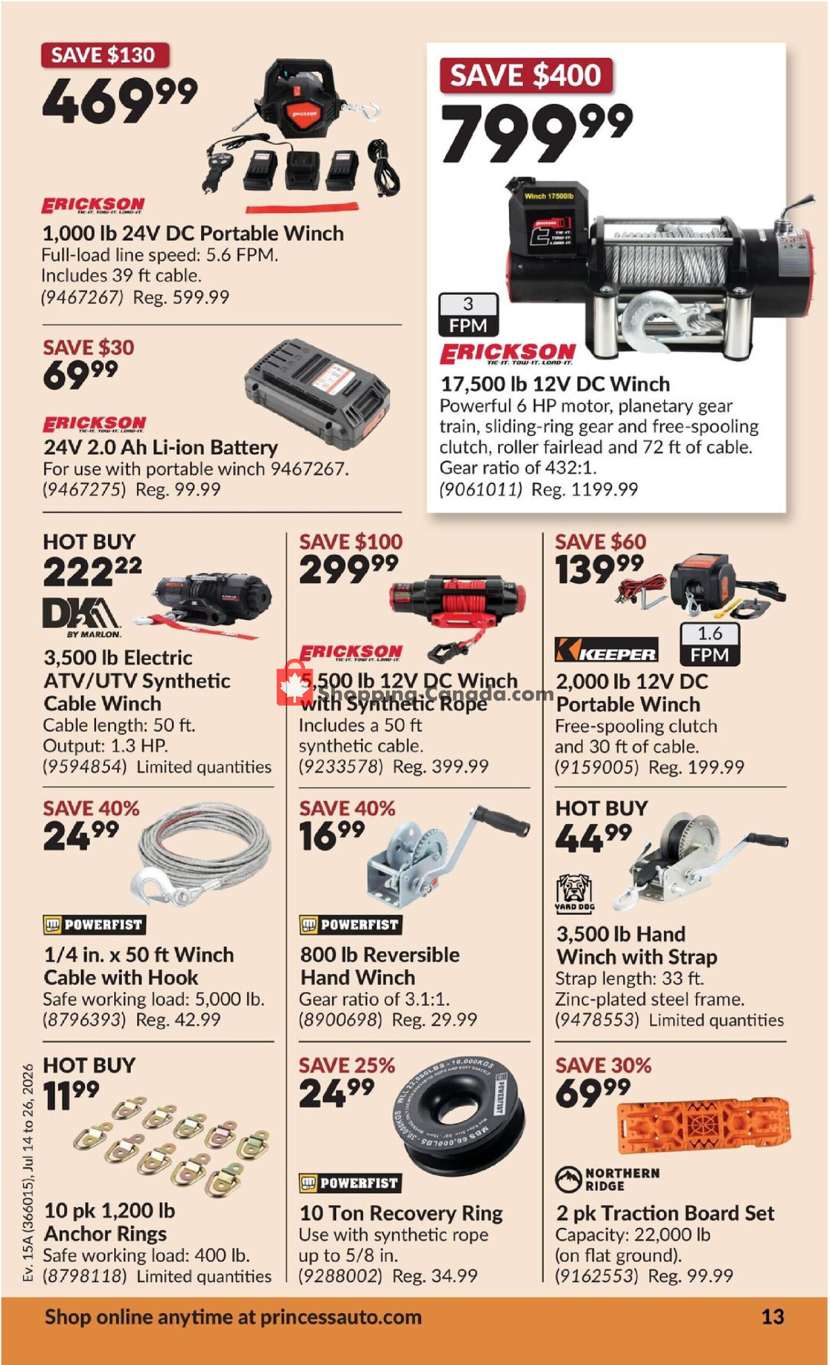 Princess Auto flyer from Tuesday July 14, 2026 to Sunday July 26, 2026 - page 20