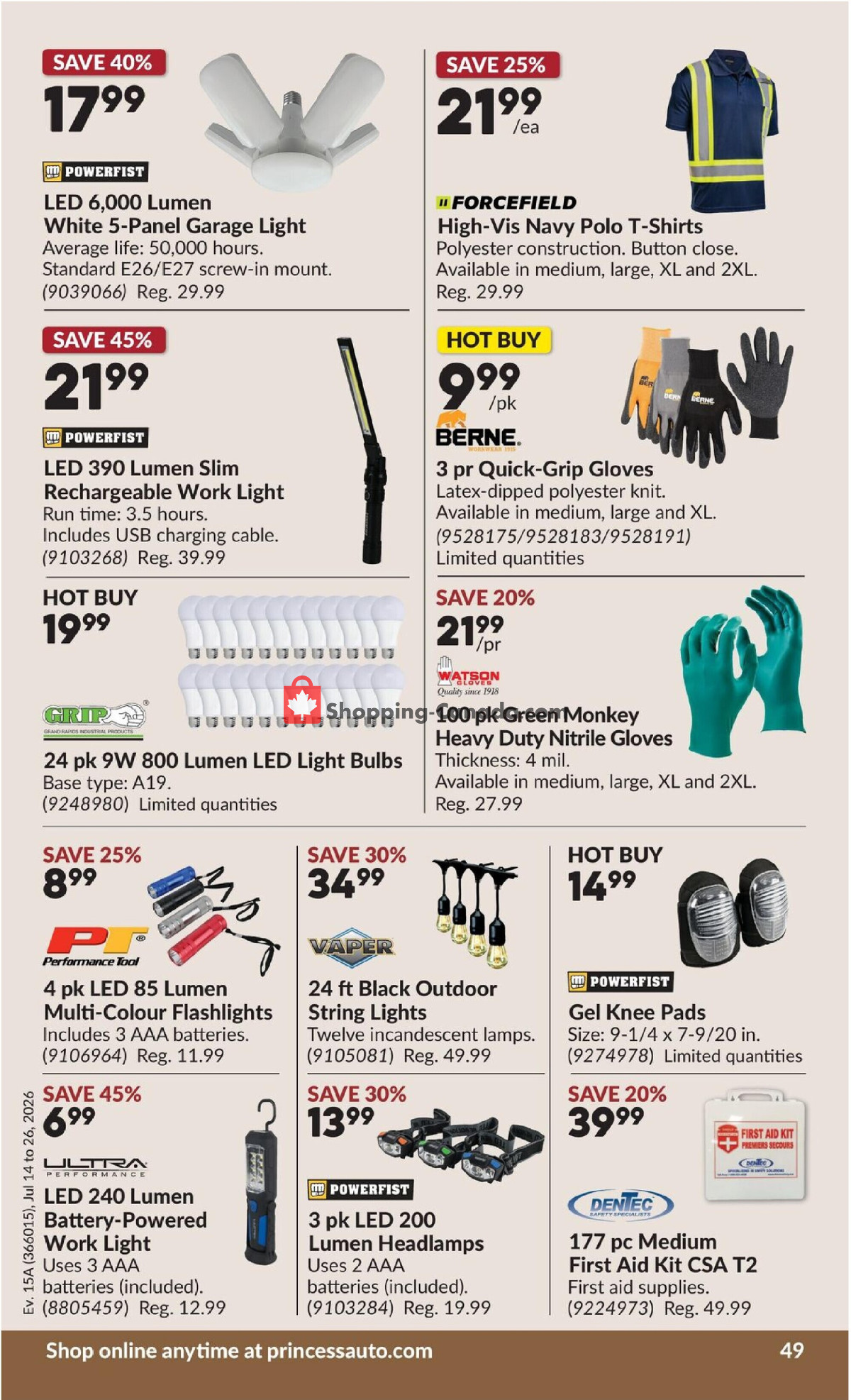 Princess Auto flyer from Tuesday July 14, 2026 to Sunday July 26, 2026 - page 56