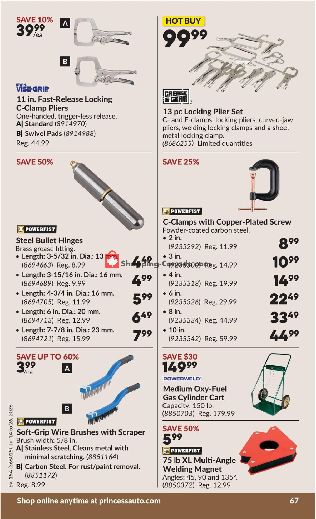 Princess Auto flyer from Tuesday July 14, 2026 to Sunday July 26, 2026 - page 74