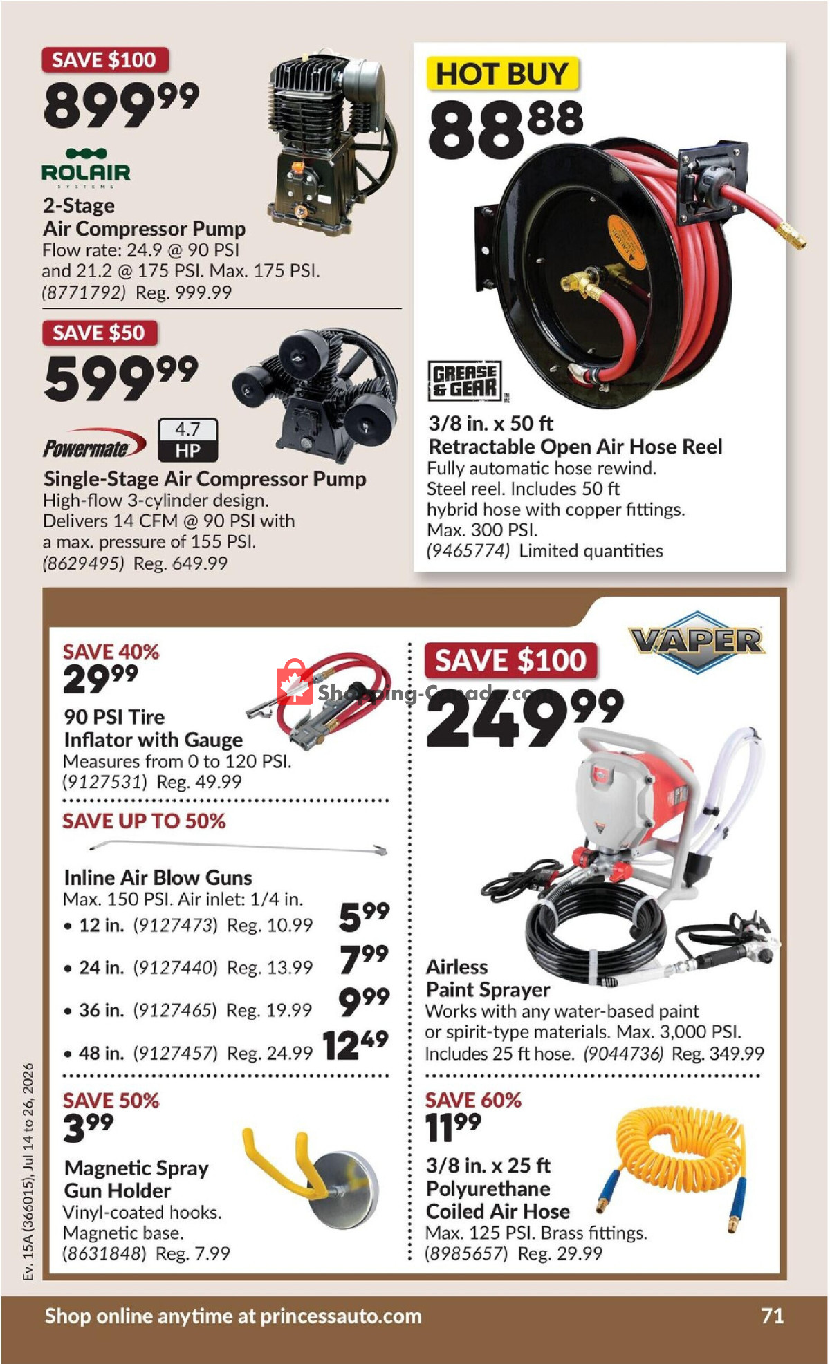Princess Auto flyer from Tuesday July 14, 2026 to Sunday July 26, 2026 - page 78