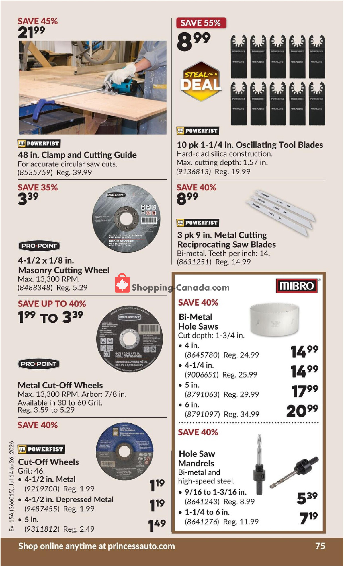 Princess Auto flyer from Tuesday July 14, 2026 to Sunday July 26, 2026 - page 83