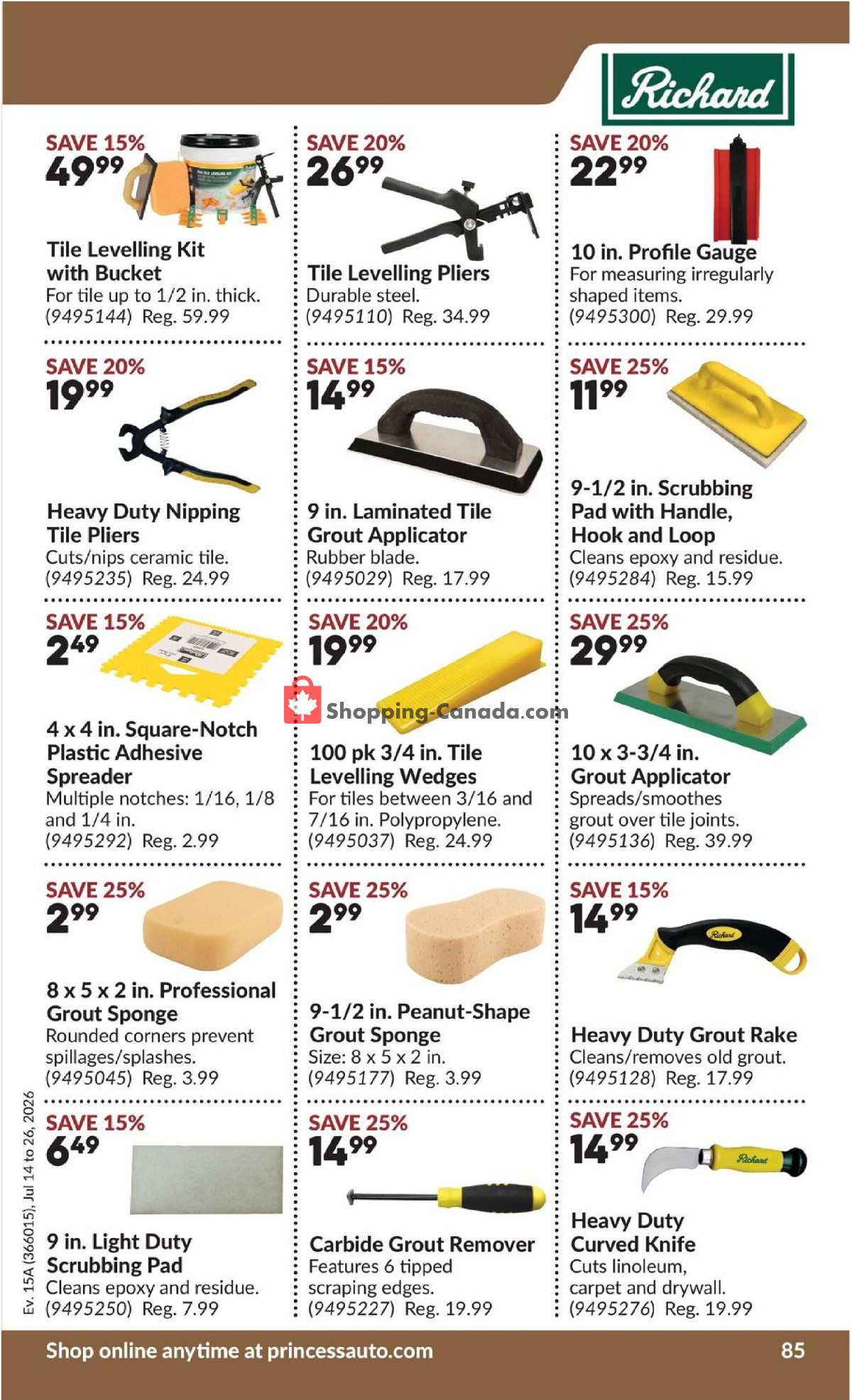 Princess Auto flyer from Tuesday July 14, 2026 to Sunday July 26, 2026 - page 93