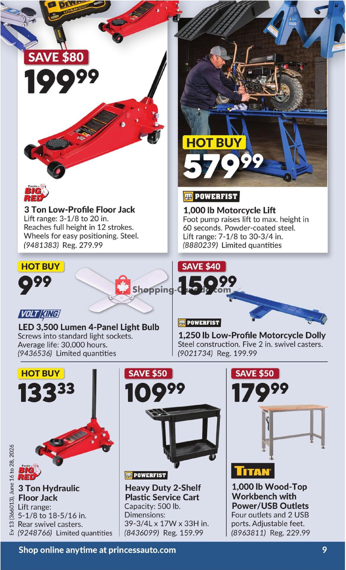Princess Auto flyer from Tuesday June 16, 2026 to Sunday June 28, 2026 - page 13