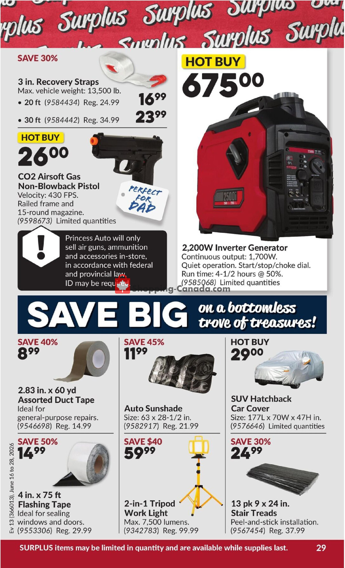 Princess Auto flyer from Tuesday June 16, 2026 to Sunday June 28, 2026 - page 33