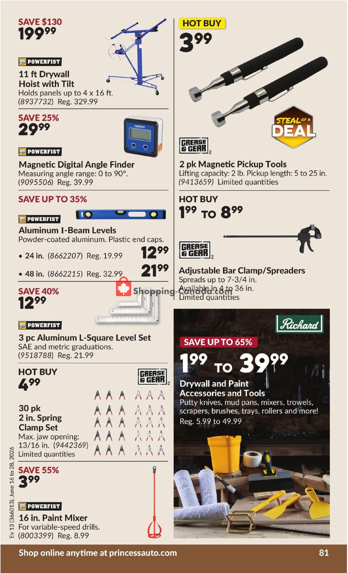 Princess Auto flyer from Tuesday June 16, 2026 to Sunday June 28, 2026 - page 85