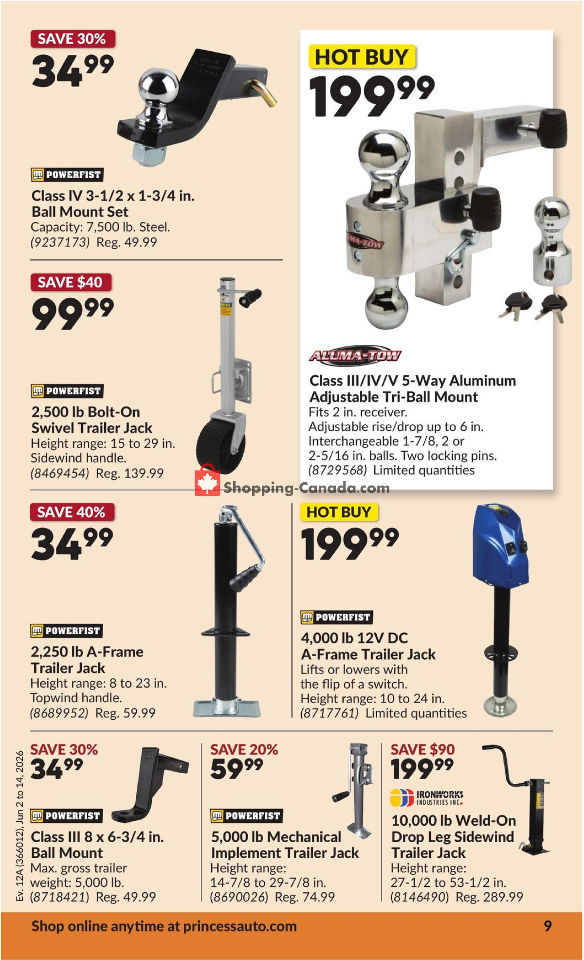 Princess Auto flyer from Tuesday June 2, 2026 to Sunday June 14, 2026 - page 10