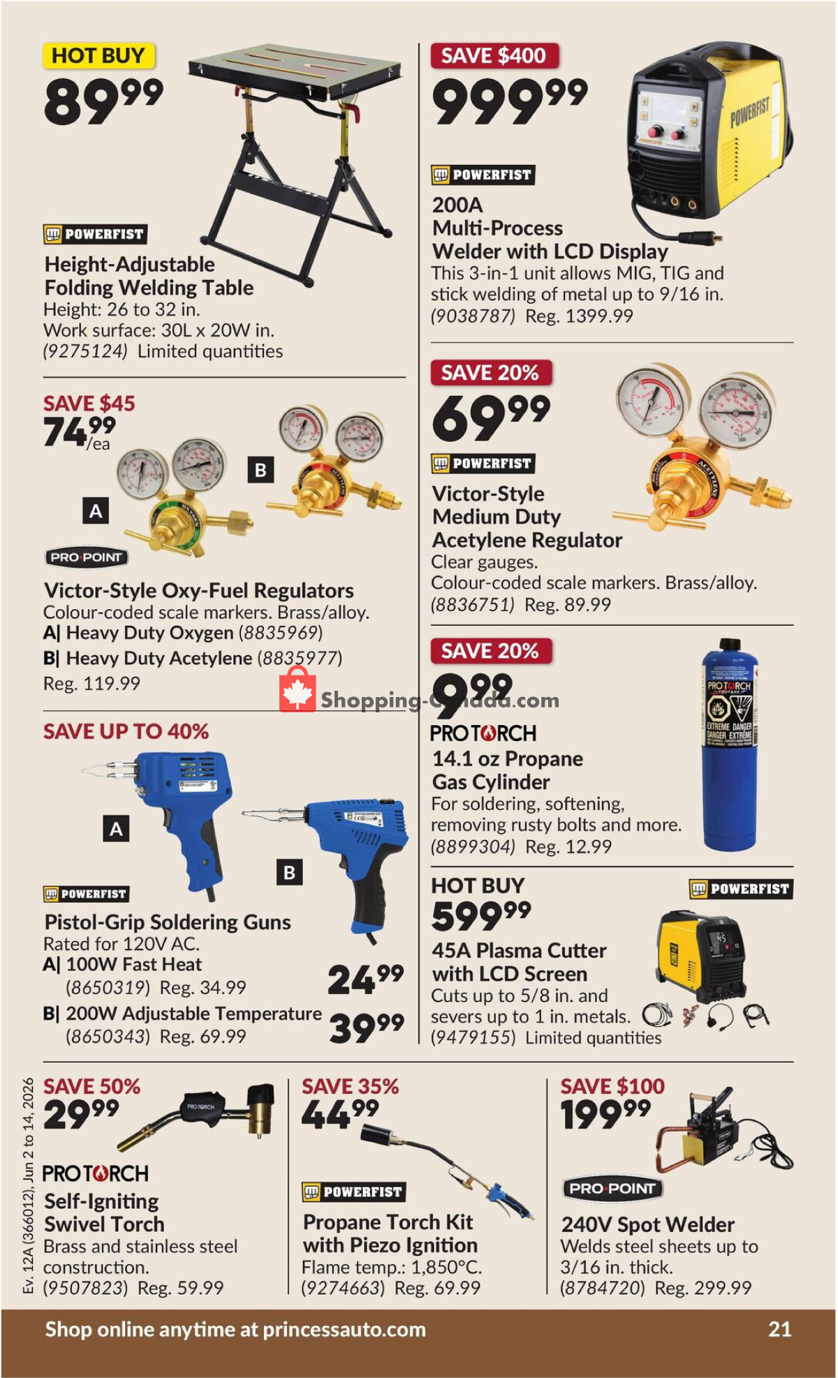 Princess Auto flyer from Tuesday June 2, 2026 to Sunday June 14, 2026 - page 22