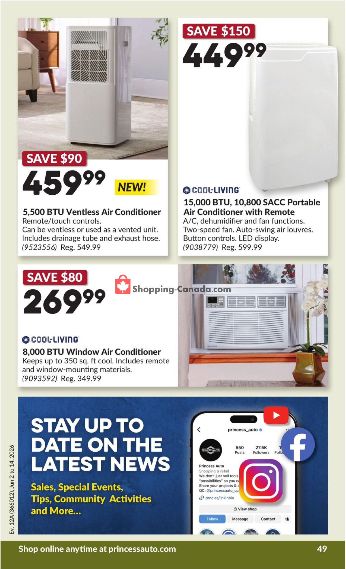 Princess Auto flyer from Tuesday June 2, 2026 to Sunday June 14, 2026 - page 50