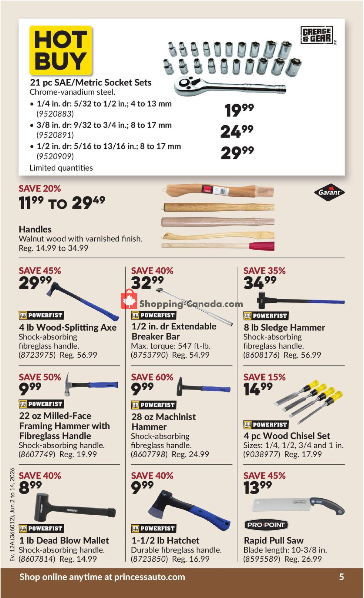 Princess Auto flyer from Tuesday June 2, 2026 to Sunday June 14, 2026 - page 6