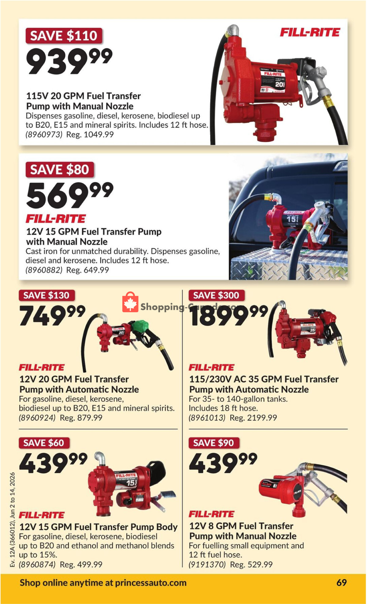 Princess Auto flyer from Tuesday June 2, 2026 to Sunday June 14, 2026 - page 70