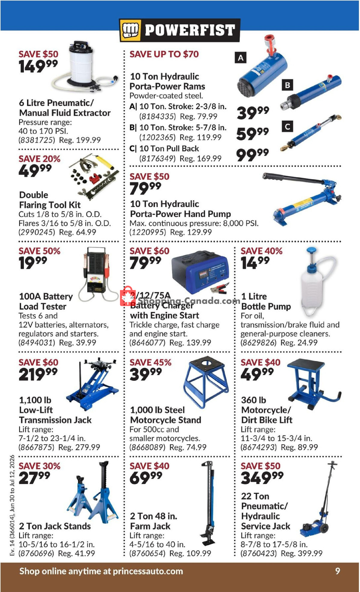 Princess Auto flyer from Tuesday June 30, 2026 to Sunday July 12, 2026 - page 14