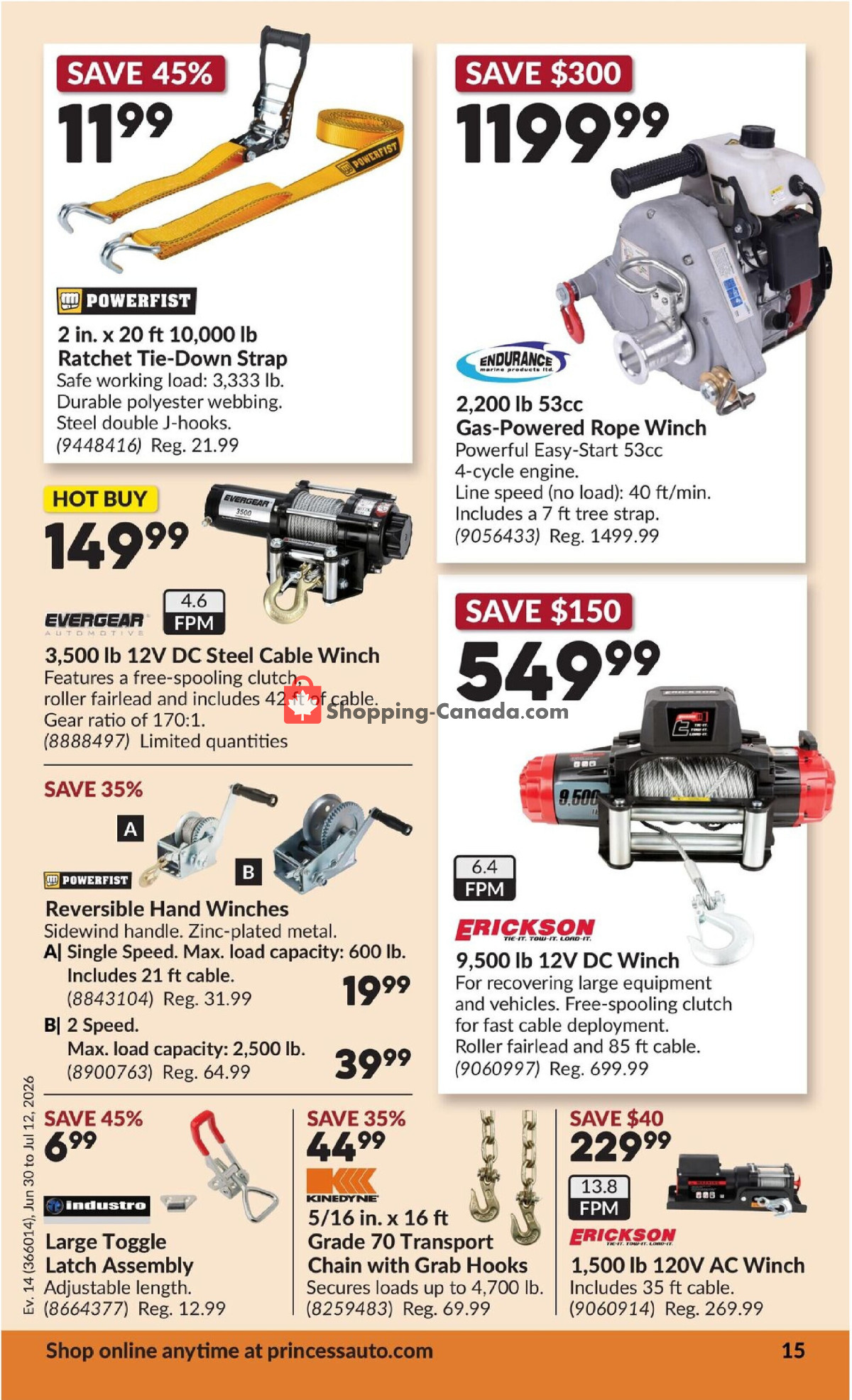 Princess Auto flyer from Tuesday June 30, 2026 to Sunday July 12, 2026 - page 20
