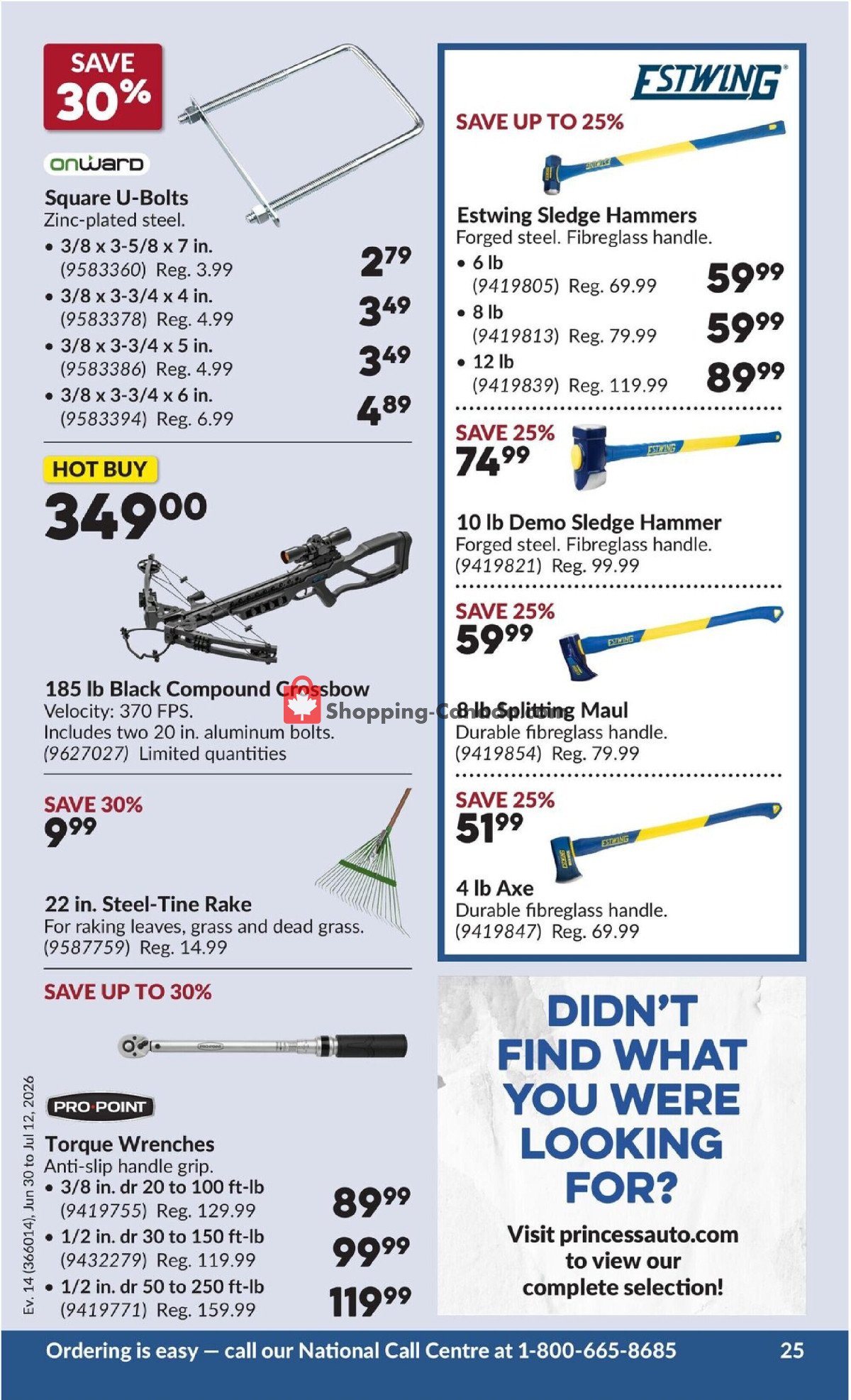 Princess Auto flyer from Tuesday June 30, 2026 to Sunday July 12, 2026 - page 30