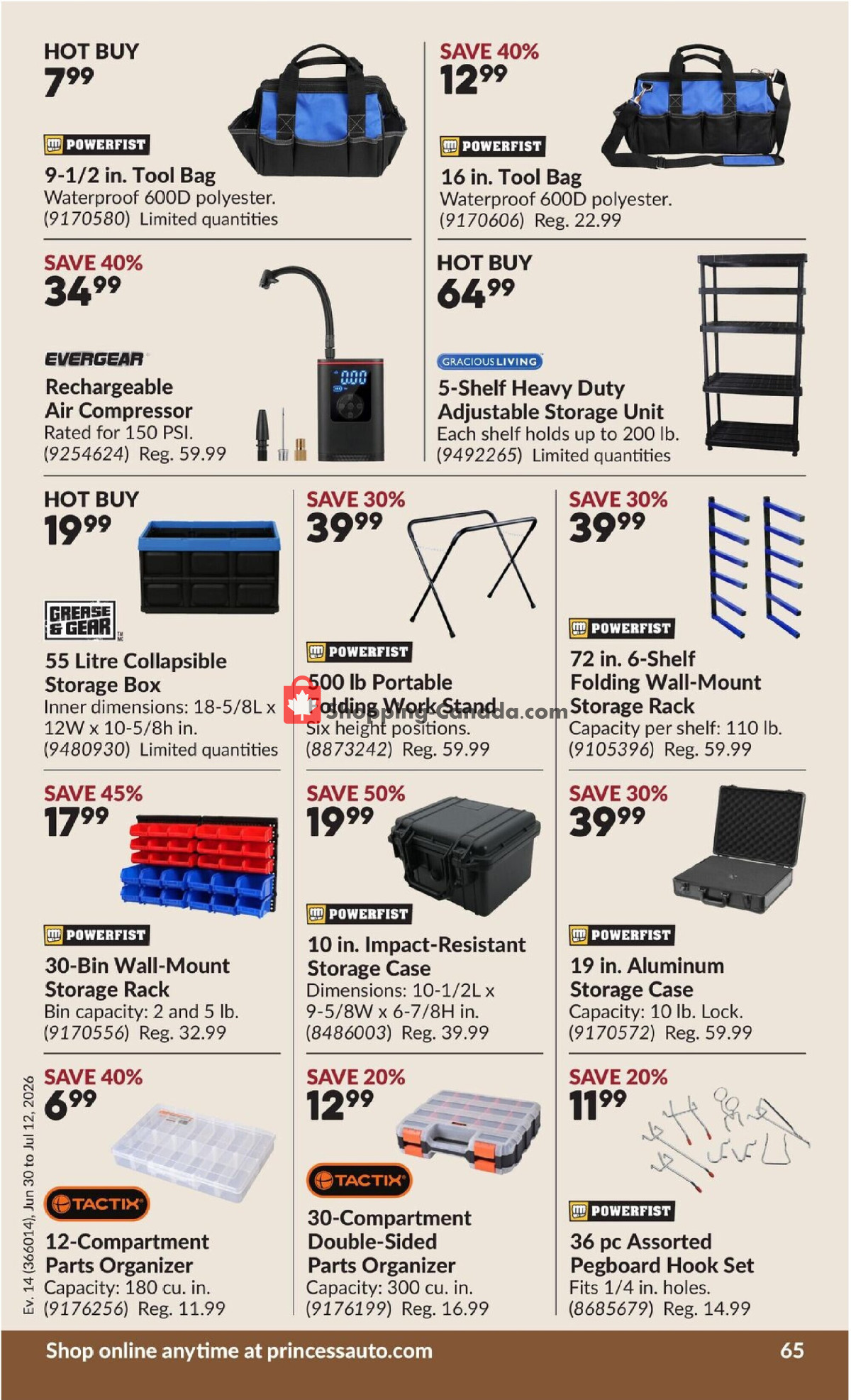 Princess Auto flyer from Tuesday June 30, 2026 to Sunday July 12, 2026 - page 70