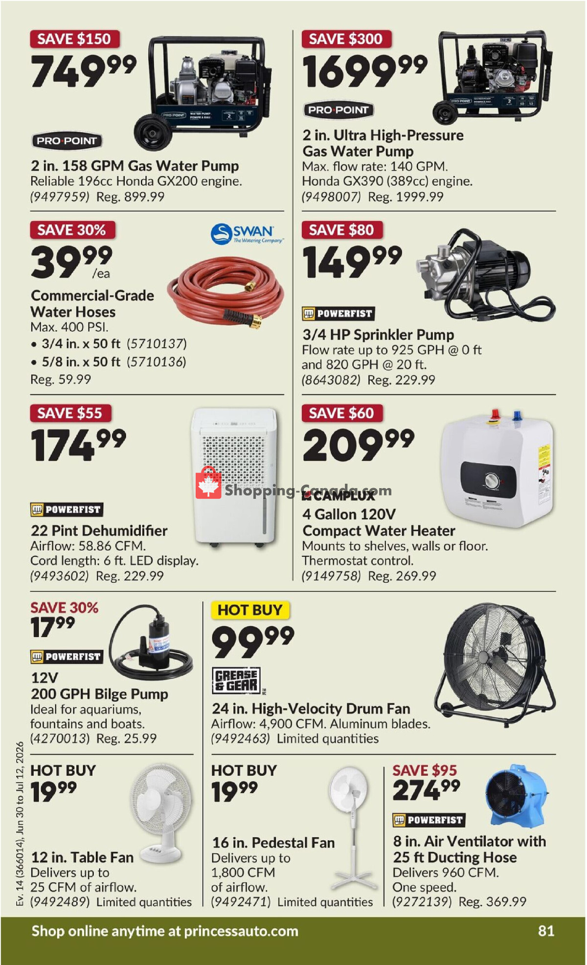 Princess Auto flyer from Tuesday June 30, 2026 to Sunday July 12, 2026 - page 86