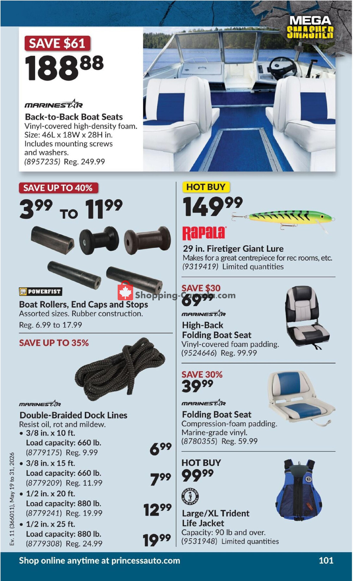 Princess Auto flyer from Tuesday May 19, 2026 to Sunday May 31, 2026 - page 107