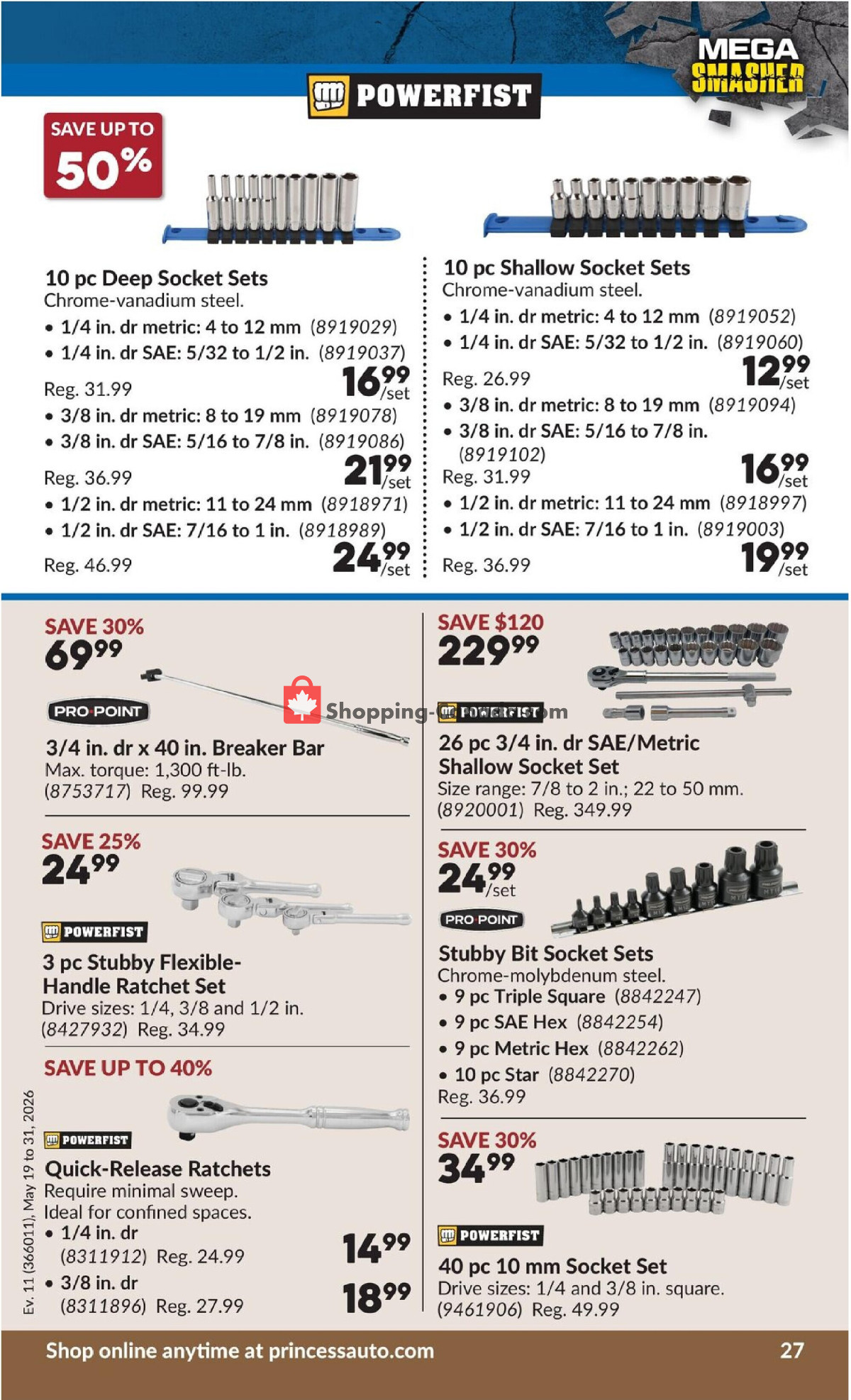 Princess Auto flyer from Tuesday May 19, 2026 to Sunday May 31, 2026 - page 31