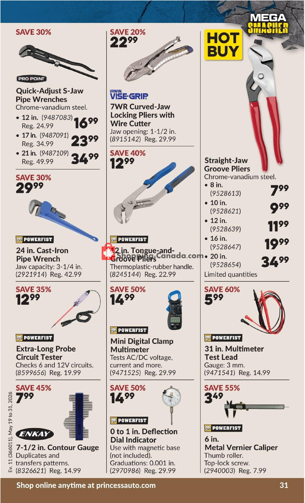 Princess Auto flyer from Tuesday May 19, 2026 to Sunday May 31, 2026 - page 35