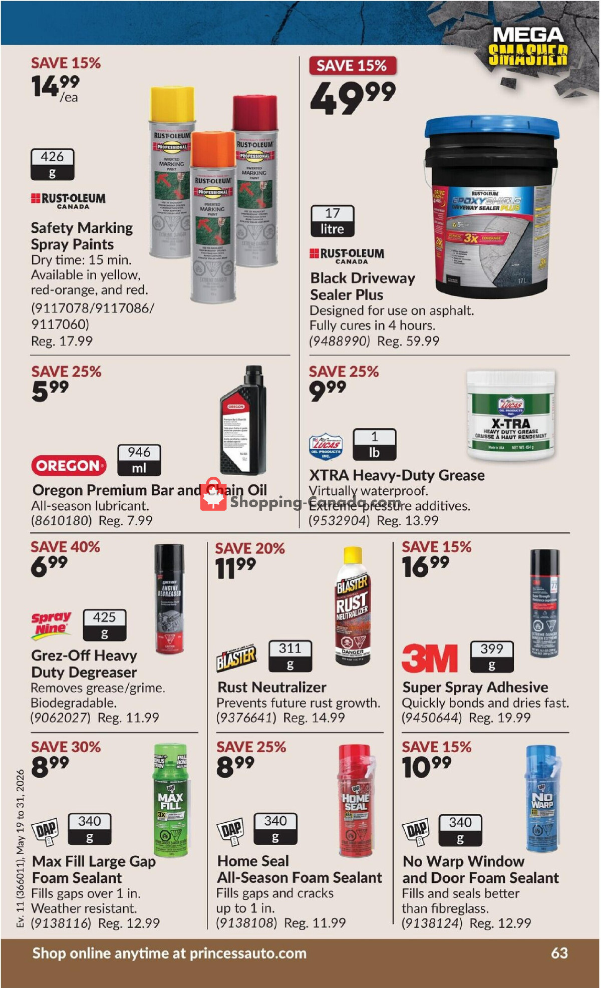 Princess Auto flyer from Tuesday May 19, 2026 to Sunday May 31, 2026 - page 68