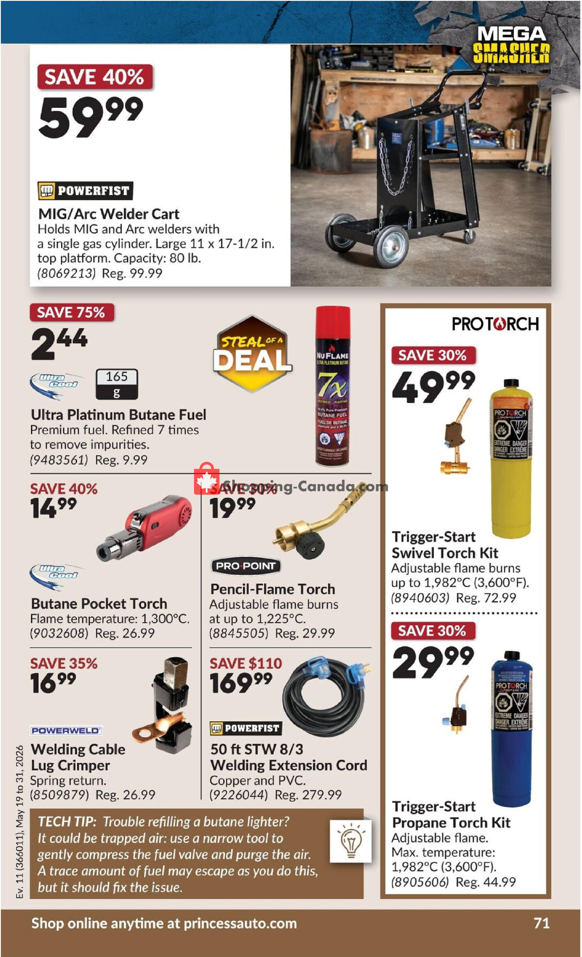 Princess Auto flyer from Tuesday May 19, 2026 to Sunday May 31, 2026 - page 77