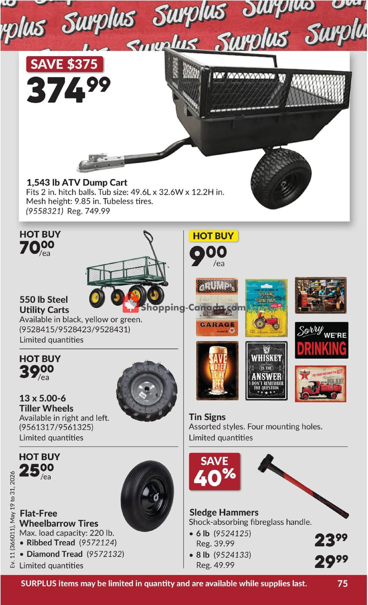 Princess Auto flyer from Tuesday May 19, 2026 to Sunday May 31, 2026 - page 81