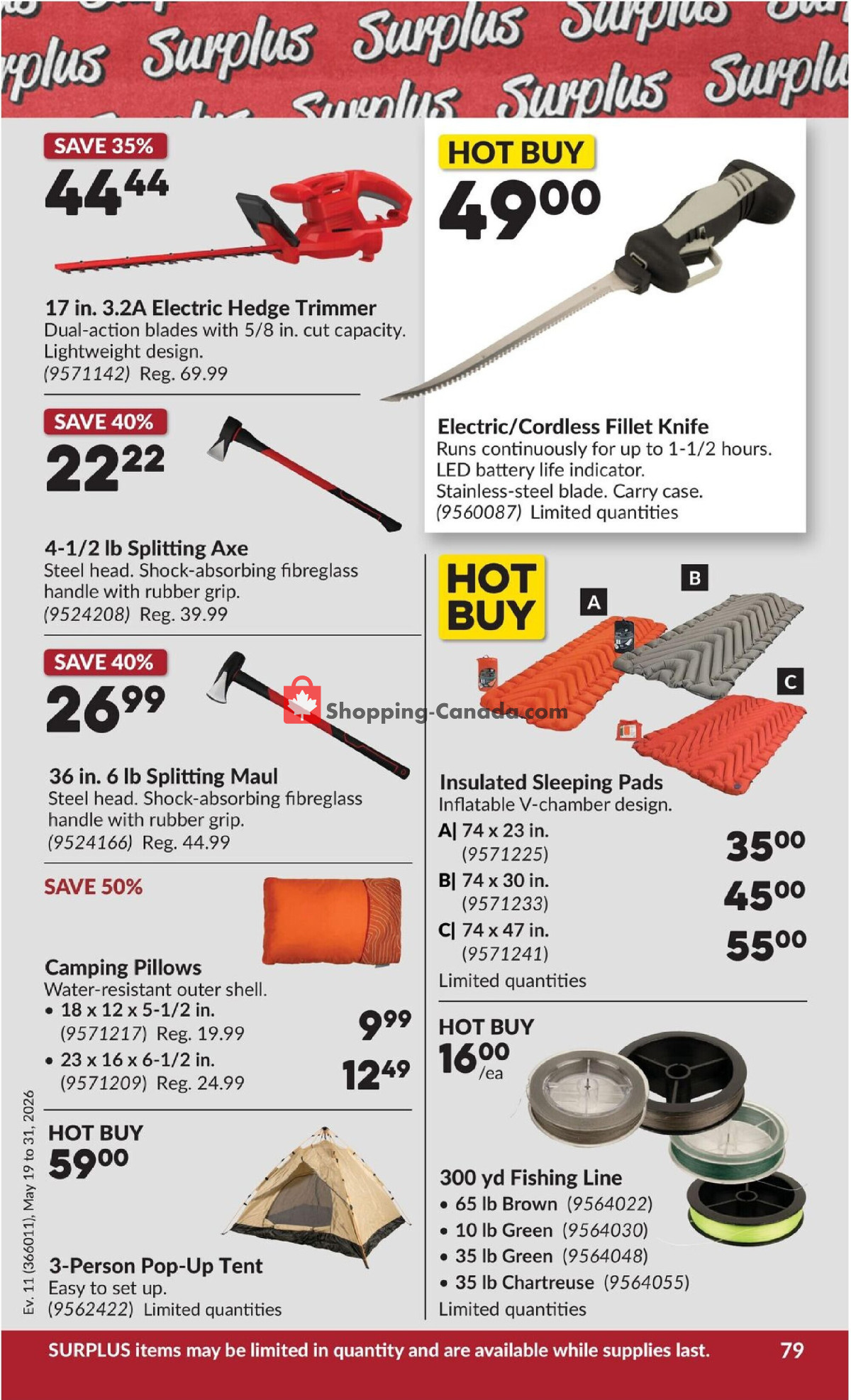 Princess Auto flyer from Tuesday May 19, 2026 to Sunday May 31, 2026 - page 85