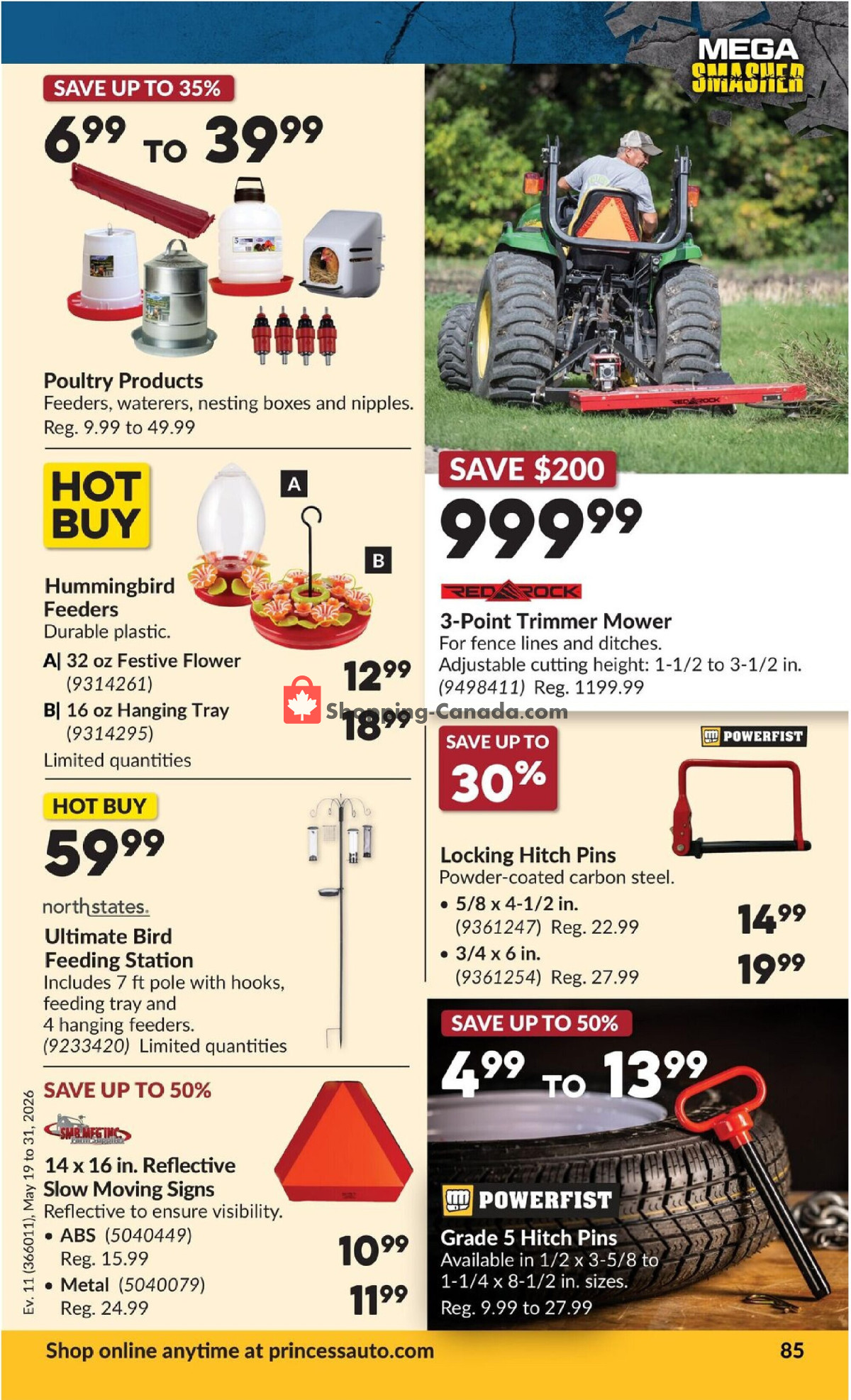 Princess Auto flyer from Tuesday May 19, 2026 to Sunday May 31, 2026 - page 91