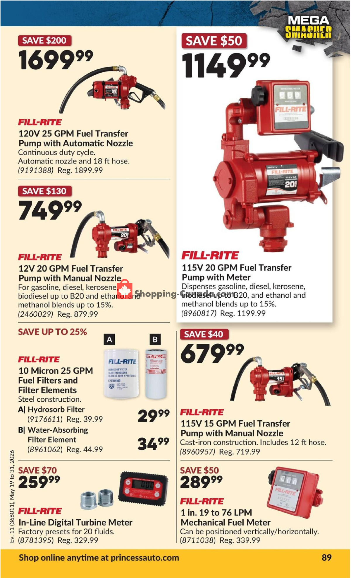 Princess Auto flyer from Tuesday May 19, 2026 to Sunday May 31, 2026 - page 95