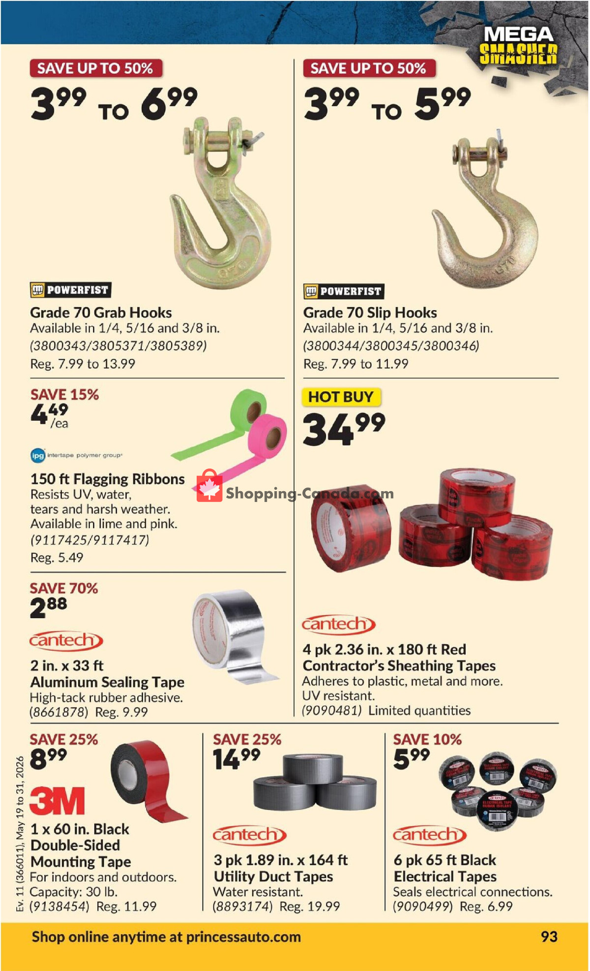 Princess Auto flyer from Tuesday May 19, 2026 to Sunday May 31, 2026 - page 99