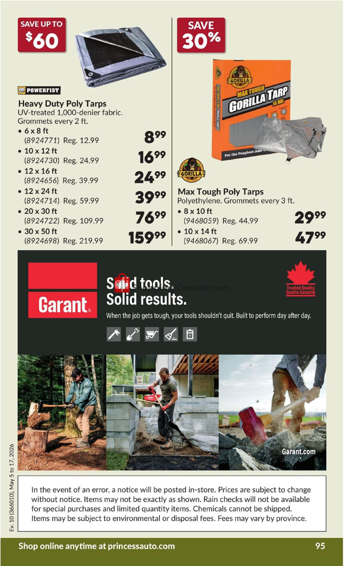 Princess Auto flyer from Tuesday May 5, 2026 to Sunday May 17, 2026 - page 101