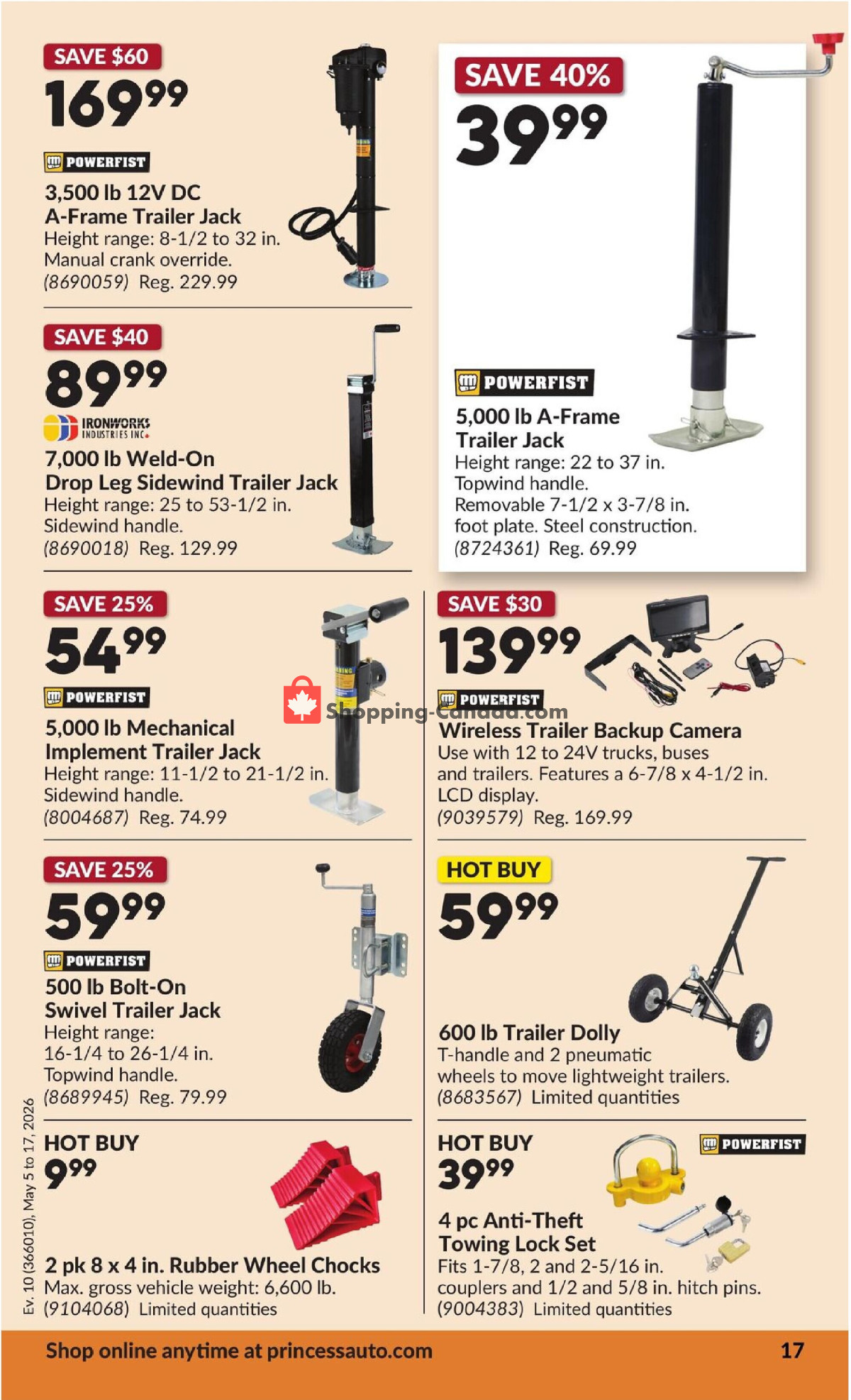 Princess Auto flyer from Tuesday May 5, 2026 to Sunday May 17, 2026 - page 23