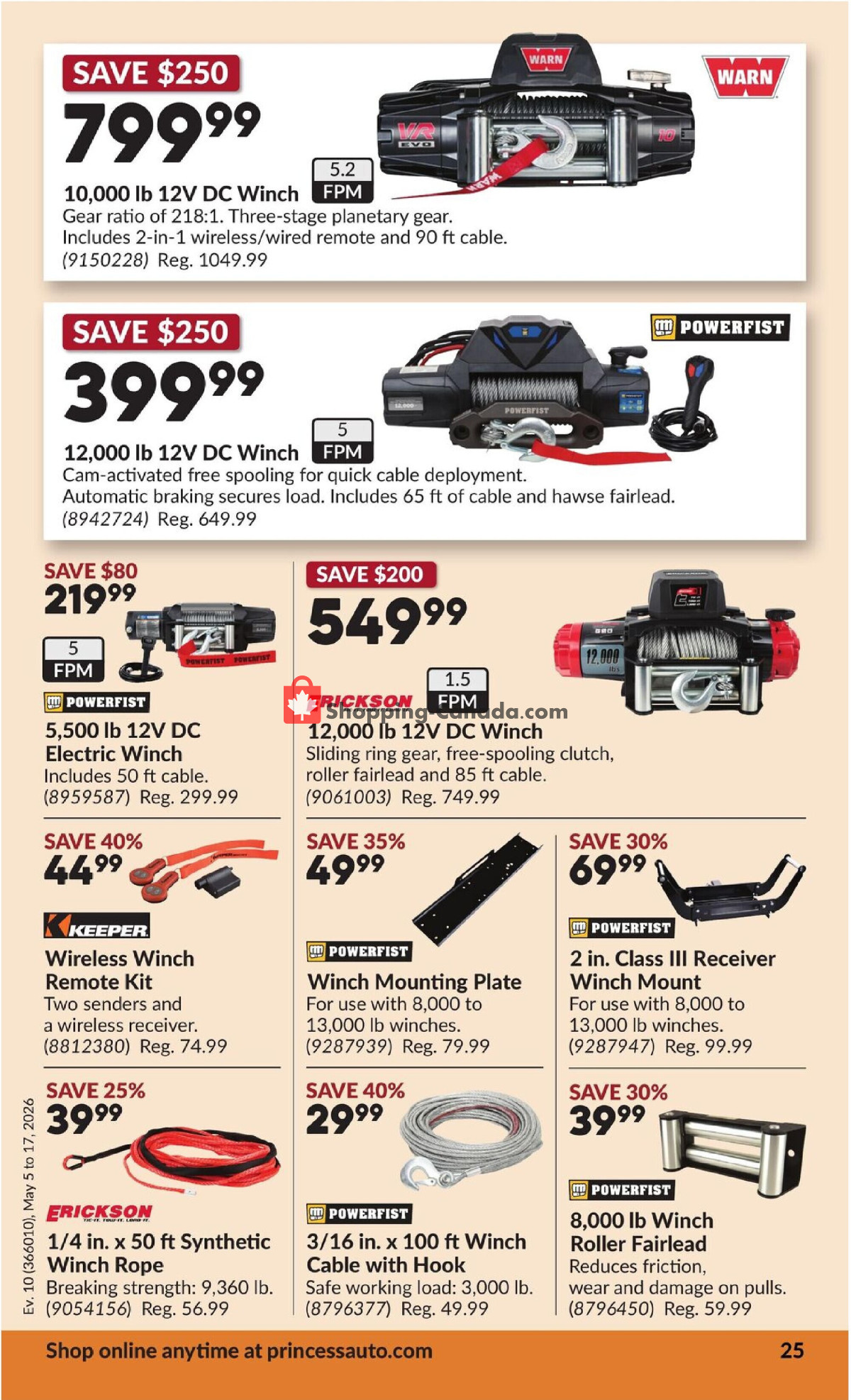 Princess Auto flyer from Tuesday May 5, 2026 to Sunday May 17, 2026 - page 31