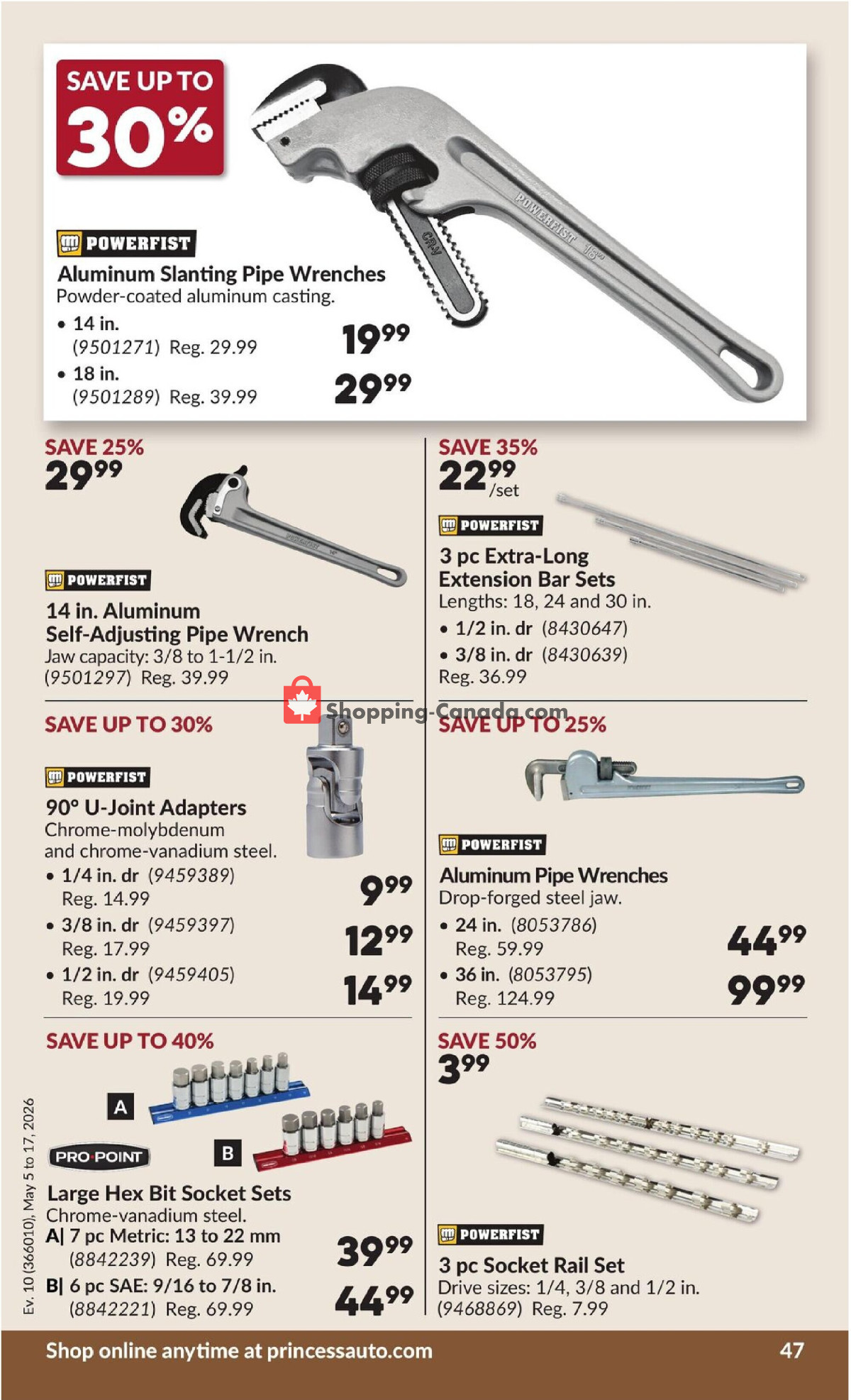 Princess Auto flyer from Tuesday May 5, 2026 to Sunday May 17, 2026 - page 53