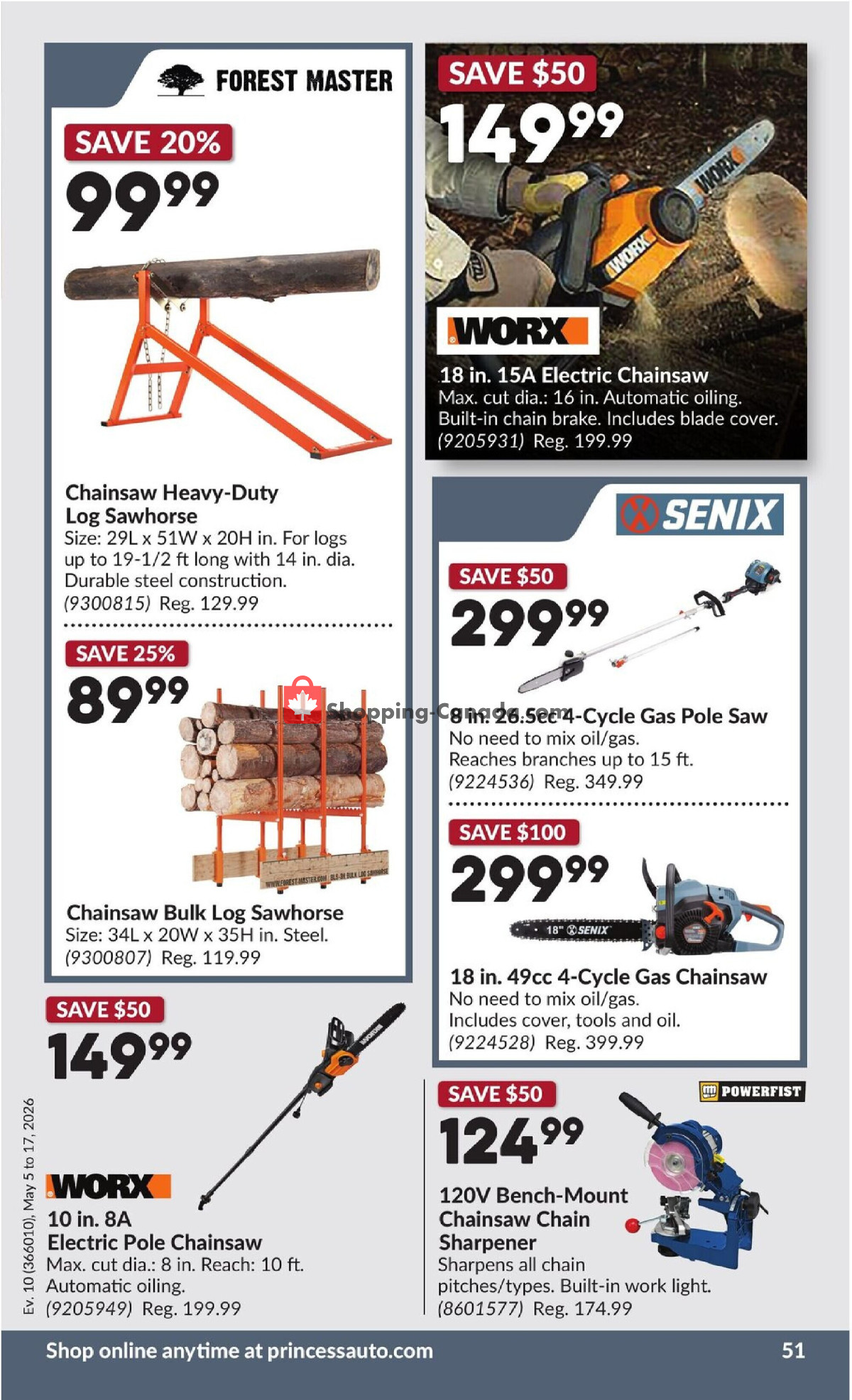 Princess Auto flyer from Tuesday May 5, 2026 to Sunday May 17, 2026 - page 57