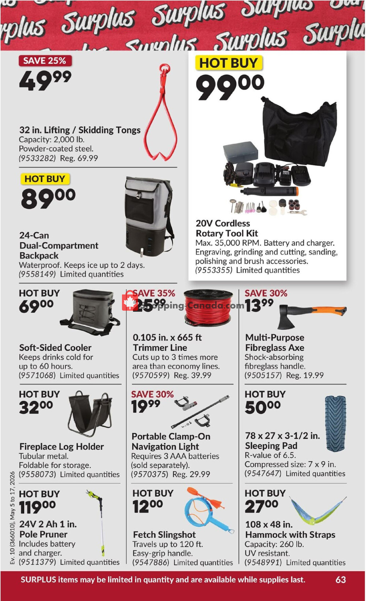 Princess Auto flyer from Tuesday May 5, 2026 to Sunday May 17, 2026 - page 69