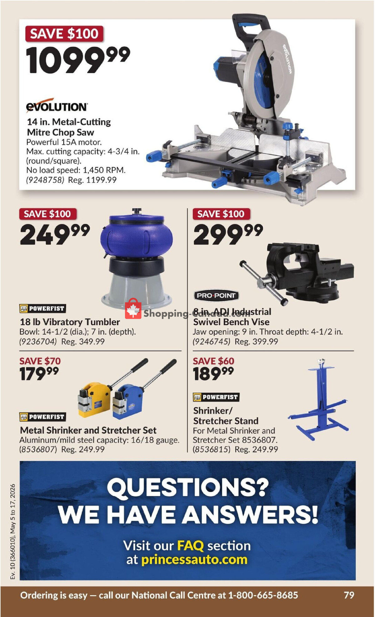 Princess Auto flyer from Tuesday May 5, 2026 to Sunday May 17, 2026 - page 85