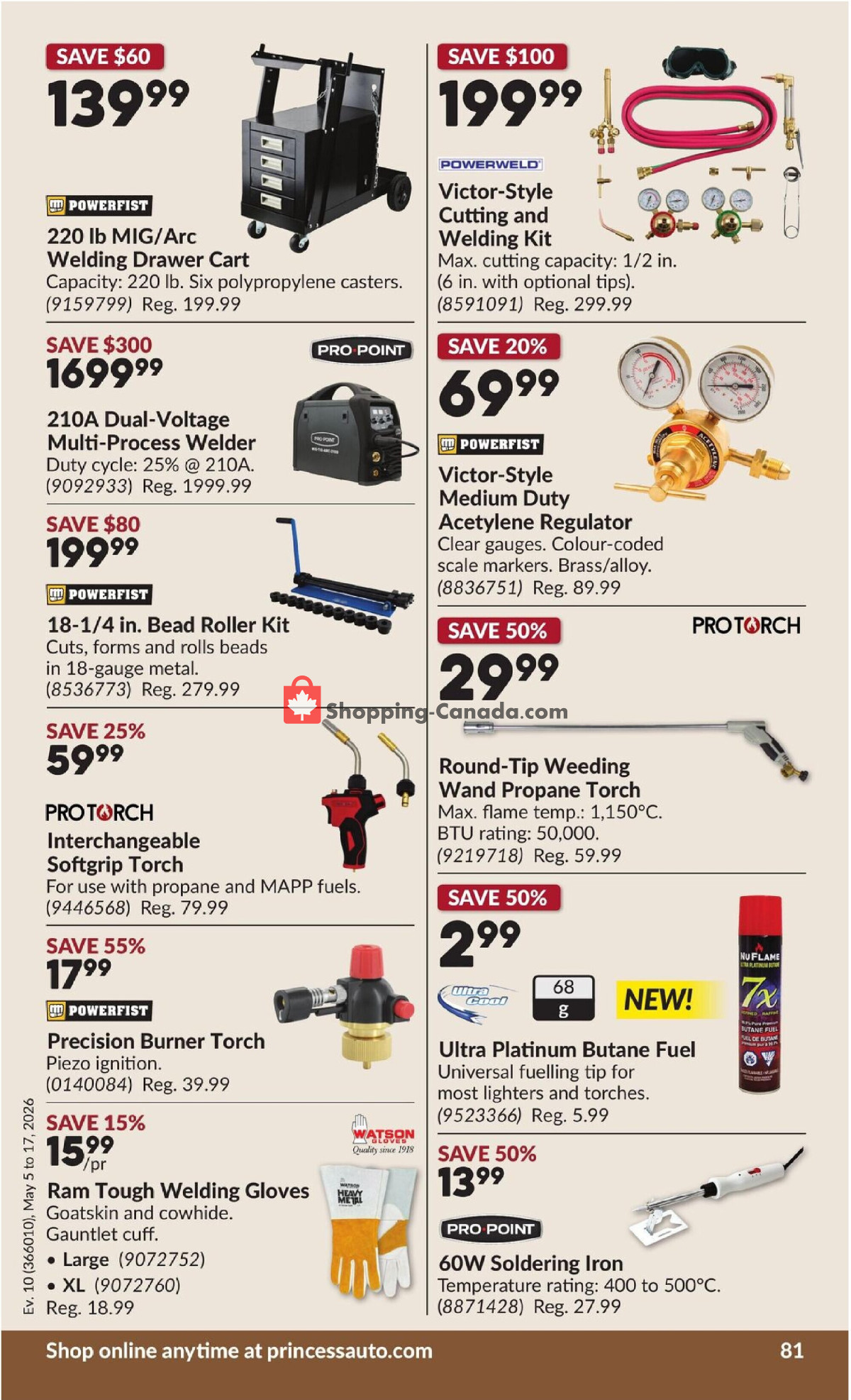 Princess Auto flyer from Tuesday May 5, 2026 to Sunday May 17, 2026 - page 87