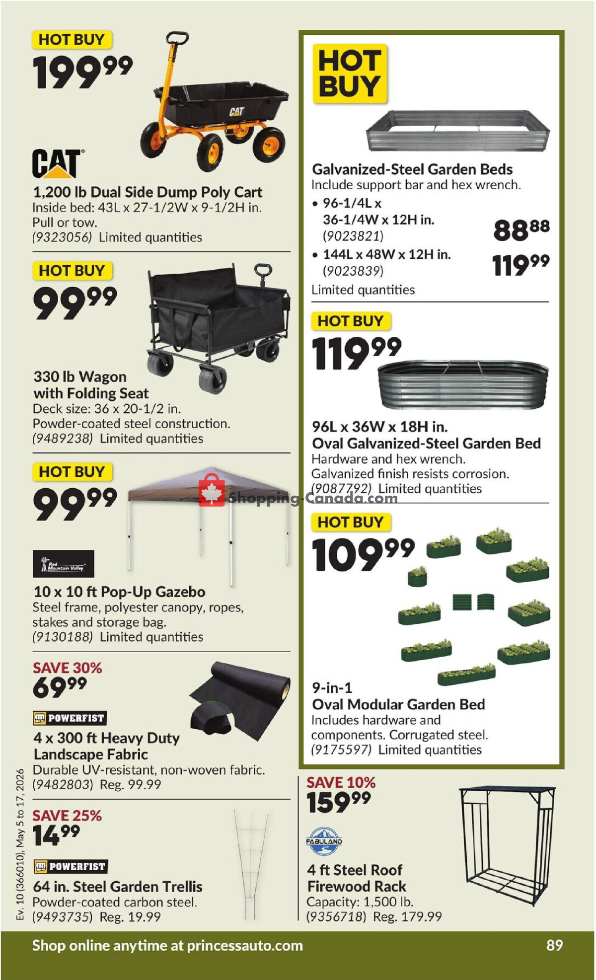 Princess Auto flyer from Tuesday May 5, 2026 to Sunday May 17, 2026 - page 95