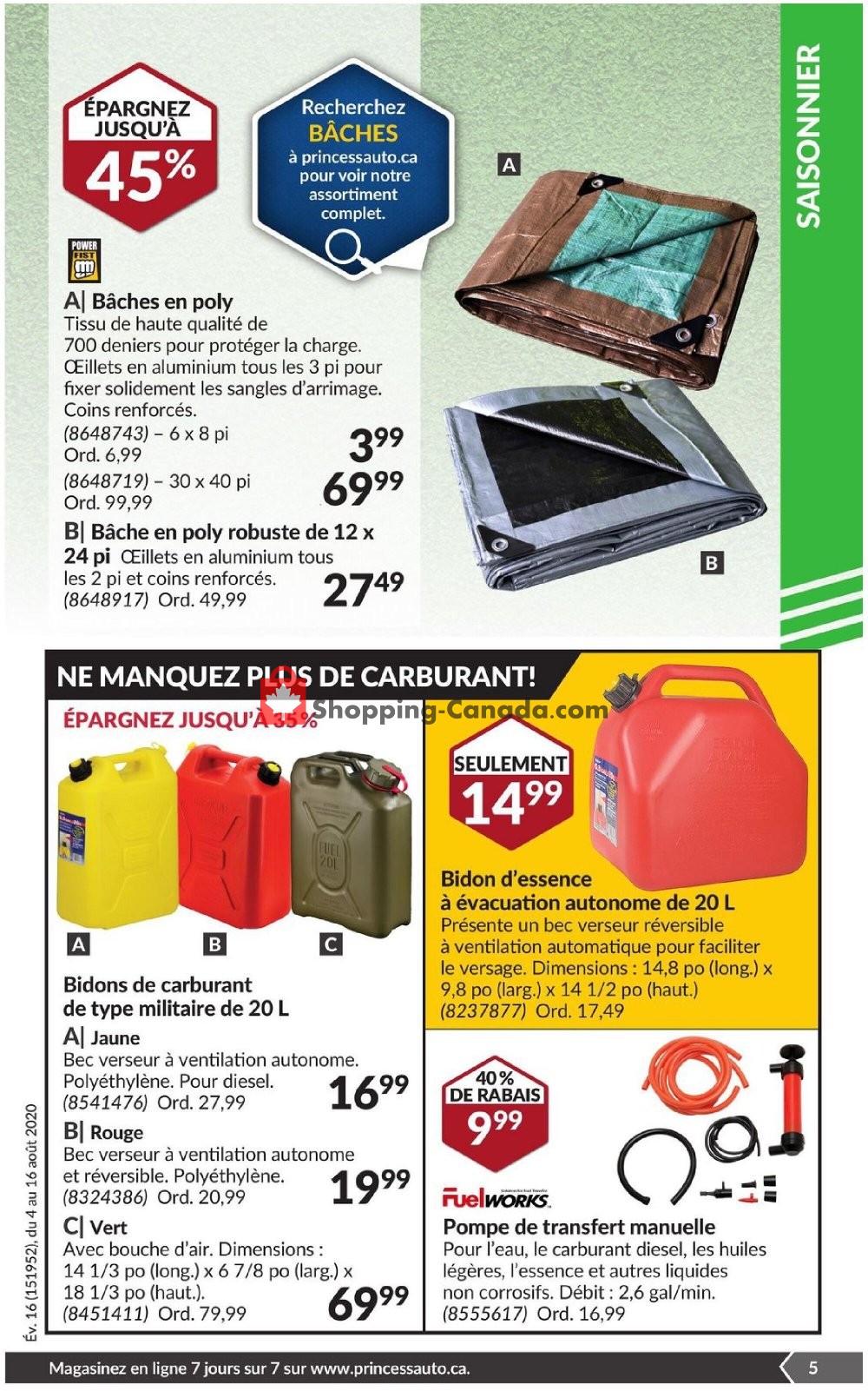 Princess Auto flyer from Tuesday August 4, 2020 to Sunday August 16, 2020 - page 11