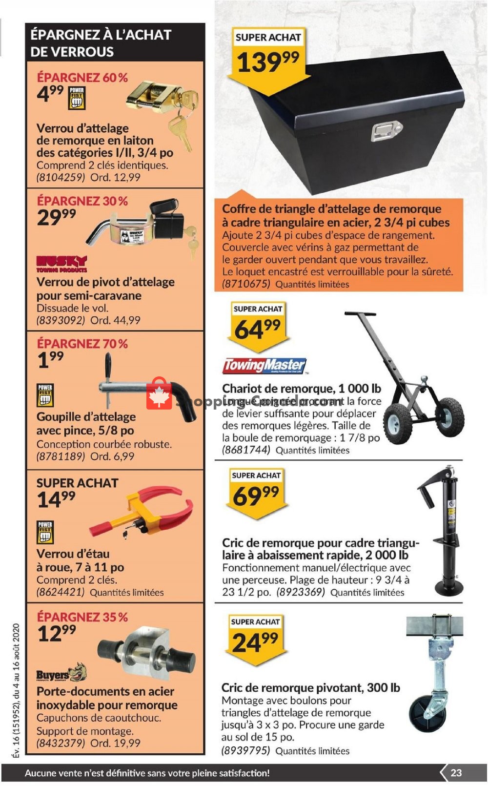 Princess Auto flyer from Tuesday August 4, 2020 to Sunday August 16, 2020 - page 29