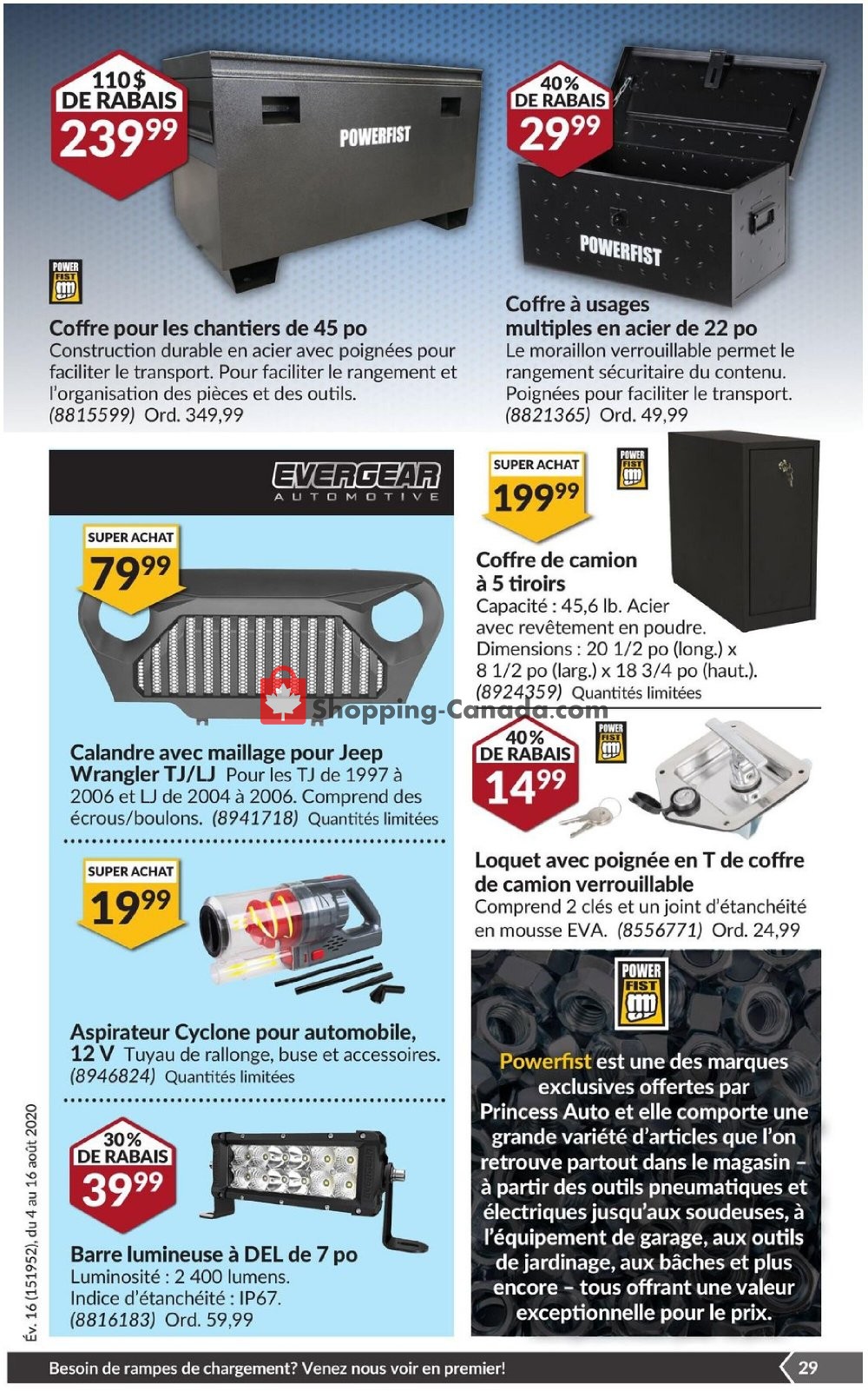 Princess Auto flyer from Tuesday August 4, 2020 to Sunday August 16, 2020 - page 35