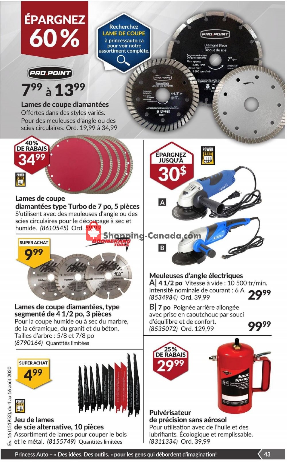 Princess Auto flyer from Tuesday August 4, 2020 to Sunday August 16, 2020 - page 49