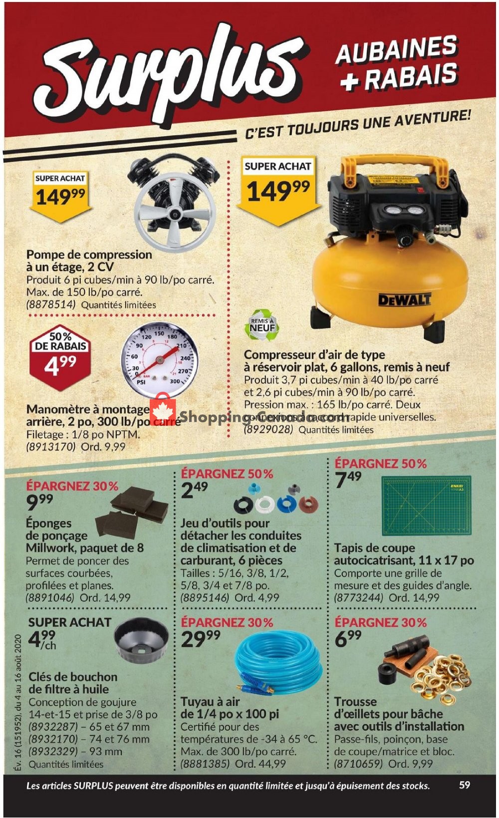Princess Auto flyer from Tuesday August 4, 2020 to Sunday August 16, 2020 - page 65