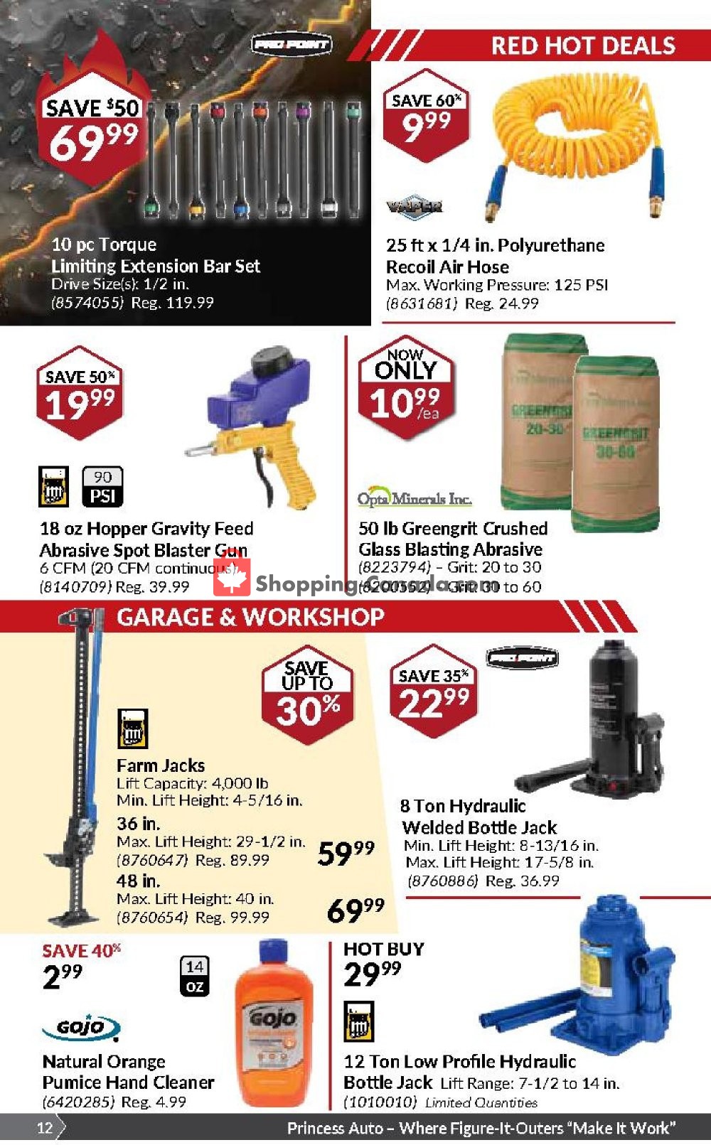 Princess Auto flyer from Tuesday January 8, 2019 to Sunday January 20, 2019 - page 12