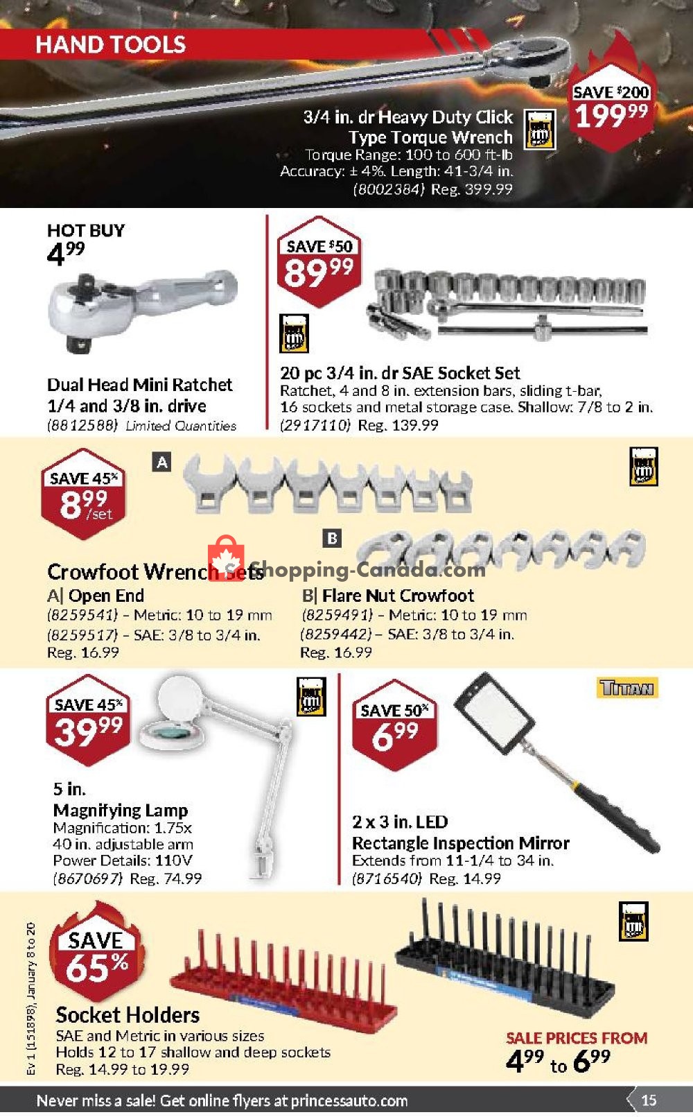 Princess Auto flyer from Tuesday January 8, 2019 to Sunday January 20, 2019 - page 15