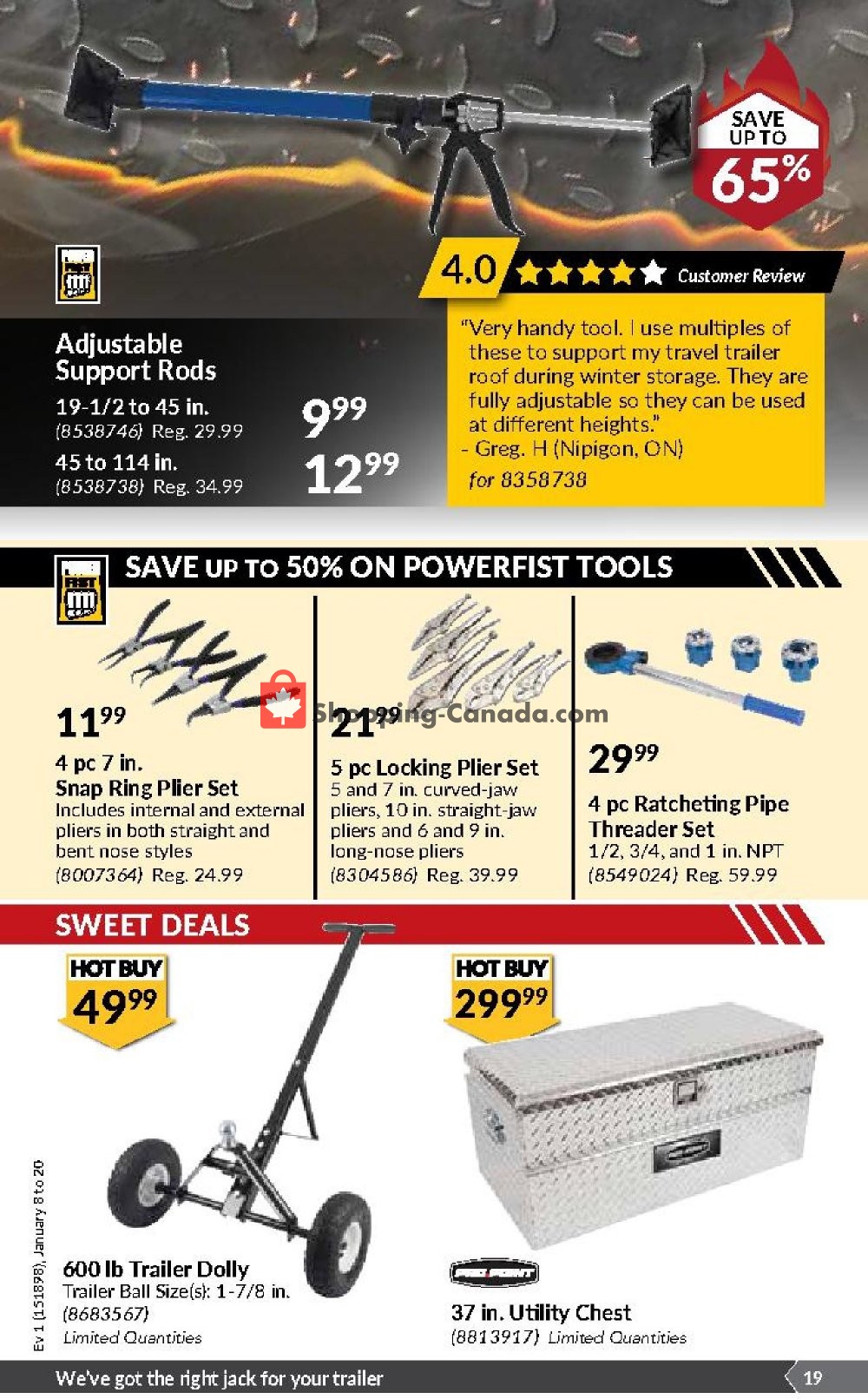 Princess Auto flyer from Tuesday January 8, 2019 to Sunday January 20, 2019 - page 19