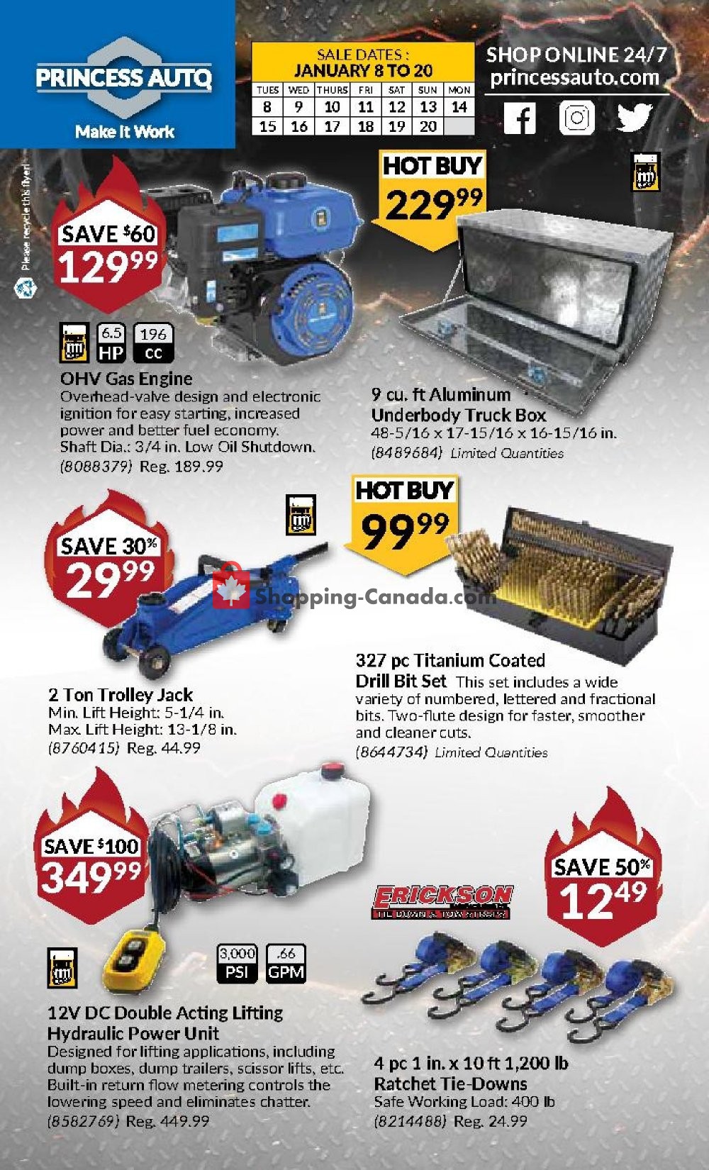 Princess Auto flyer from Tuesday January 8, 2019 to Sunday January 20, 2019 - page 24