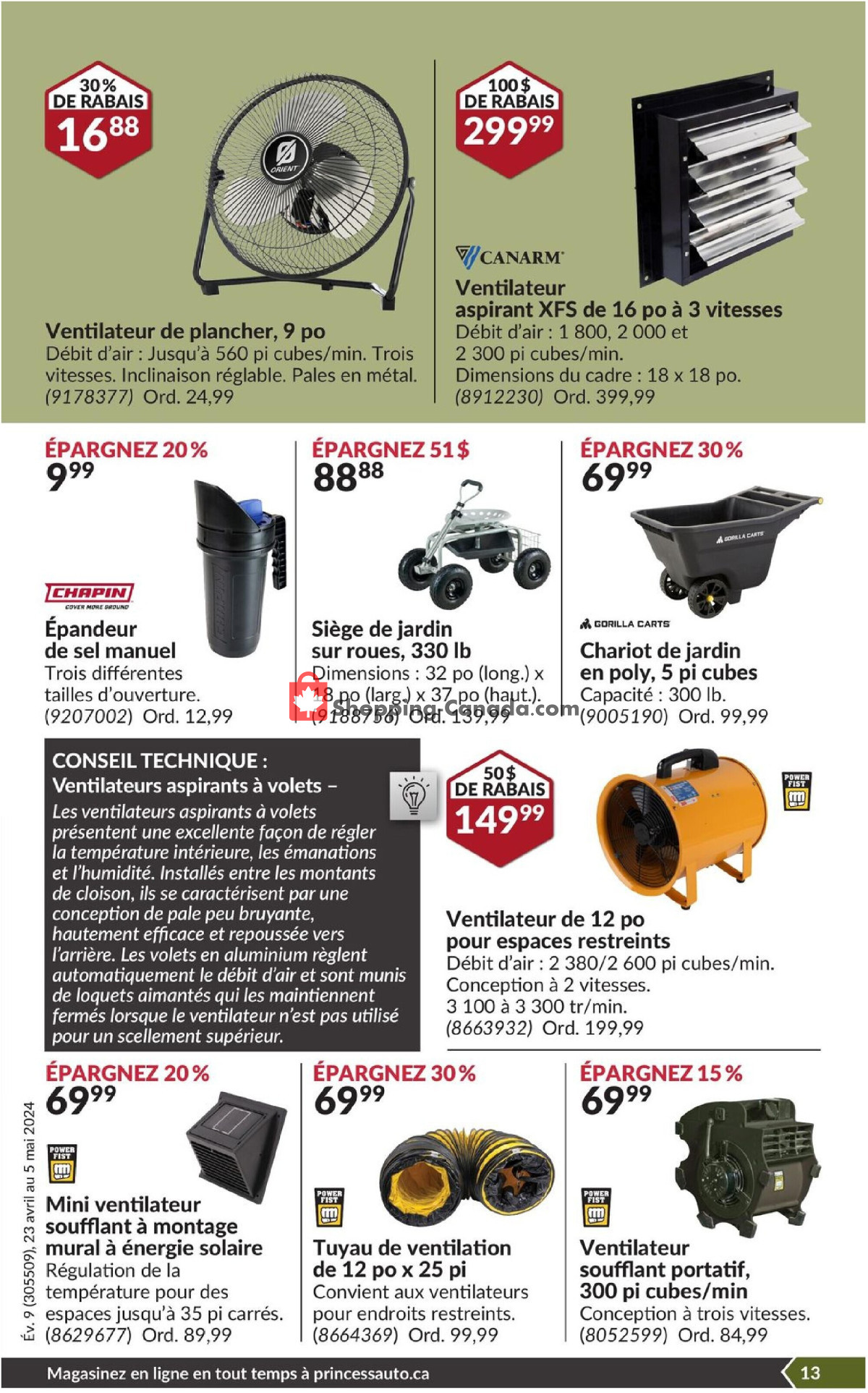 Princess Auto flyer from Tuesday April 23, 2024 to Sunday May 5, 2024 - page 18