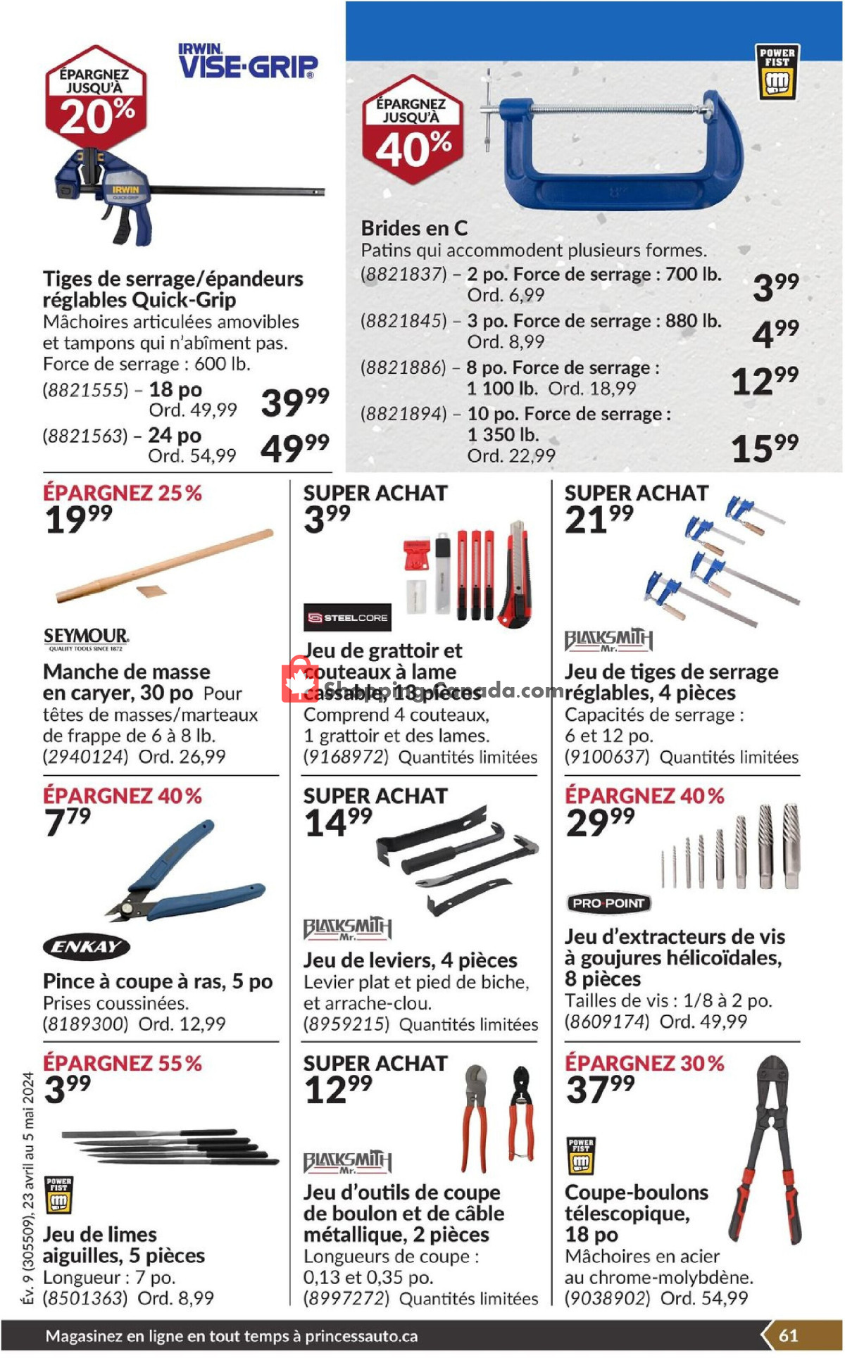 Princess Auto flyer from Tuesday April 23, 2024 to Sunday May 5, 2024 - page 66