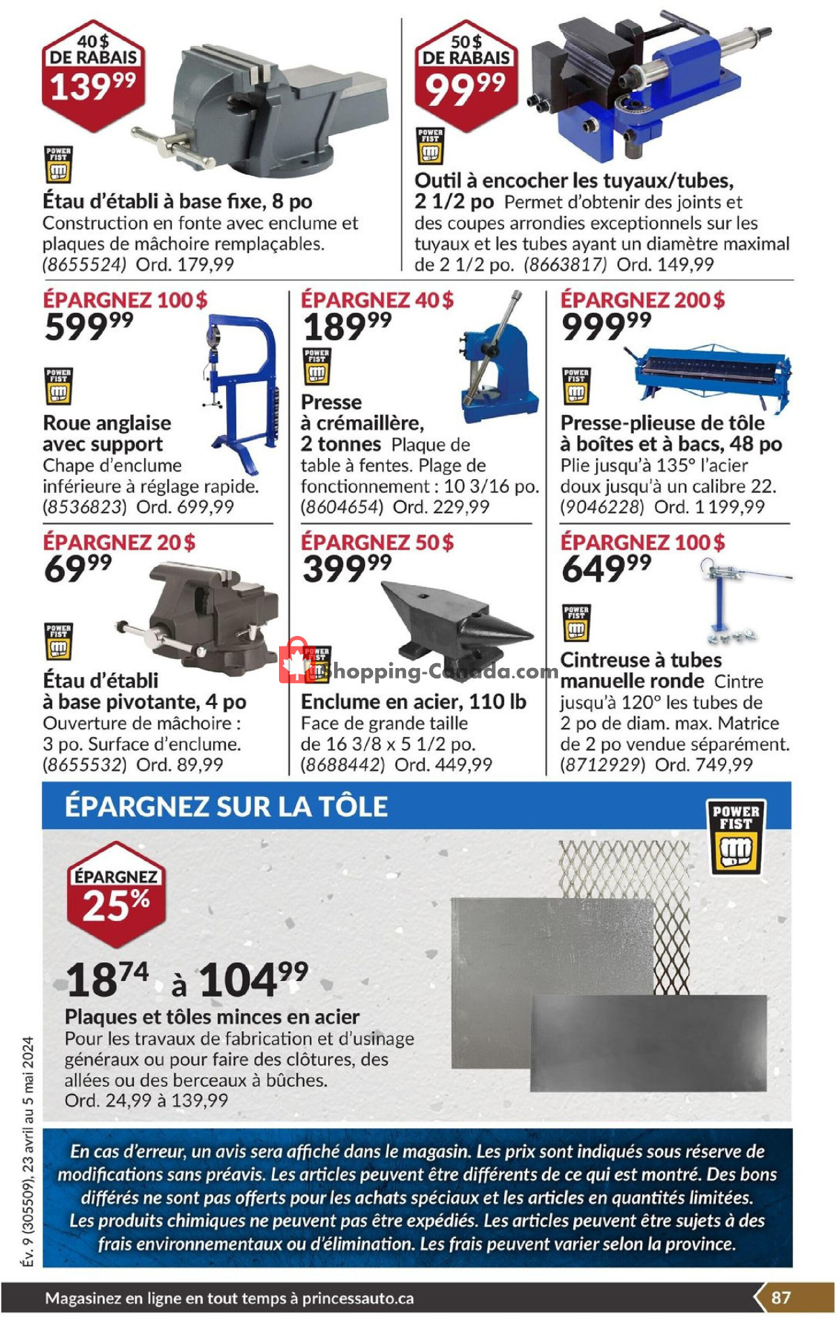 Princess Auto flyer from Tuesday April 23, 2024 to Sunday May 5, 2024 - page 92